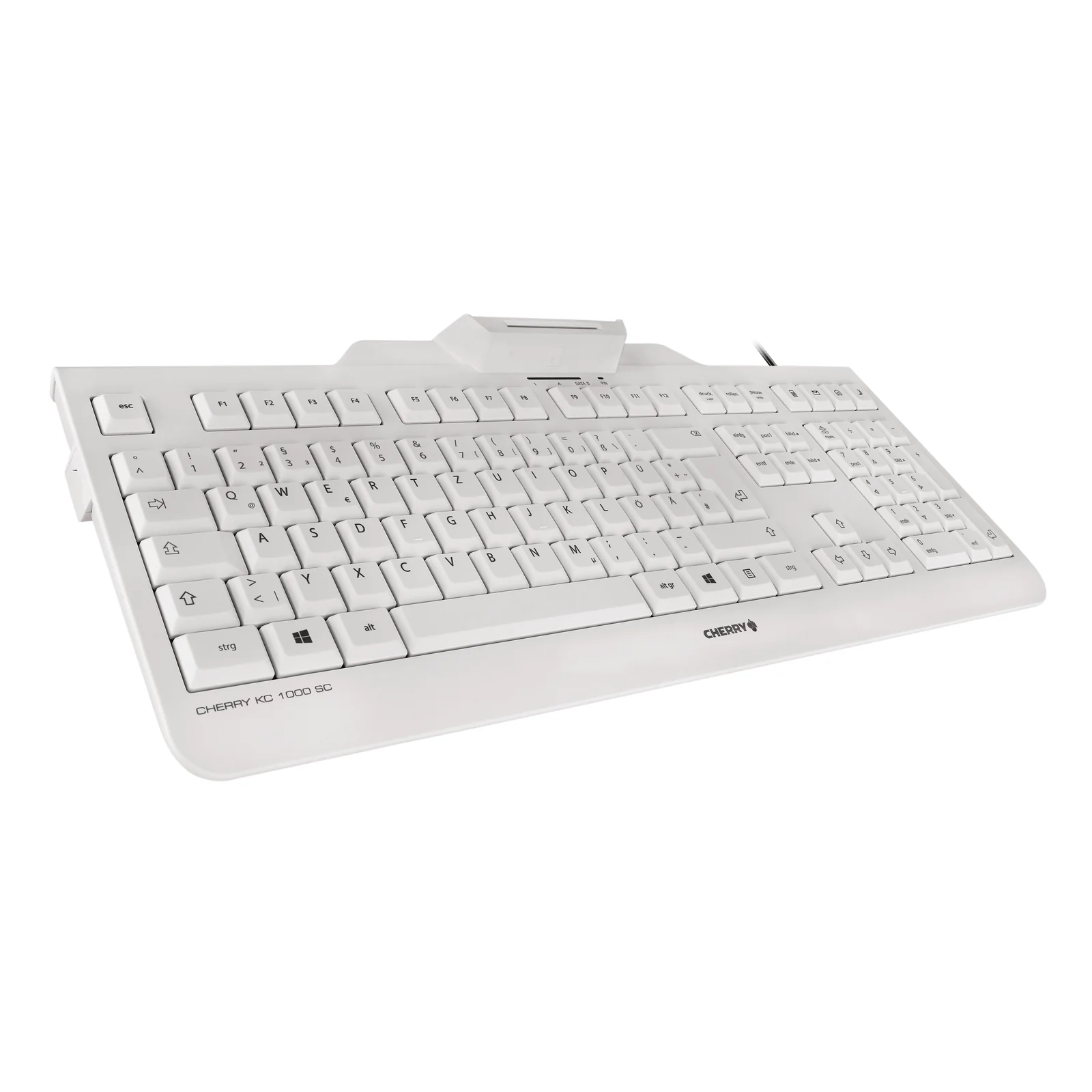 CHERRY KC 1000 SC clavier Bureau USB QWERTY Anglais américain Gris