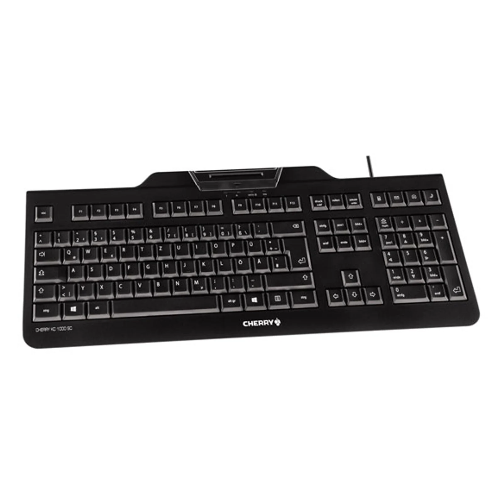 CHERRY KC 1000 SC clavier USB QWERTZ Suisse Noir