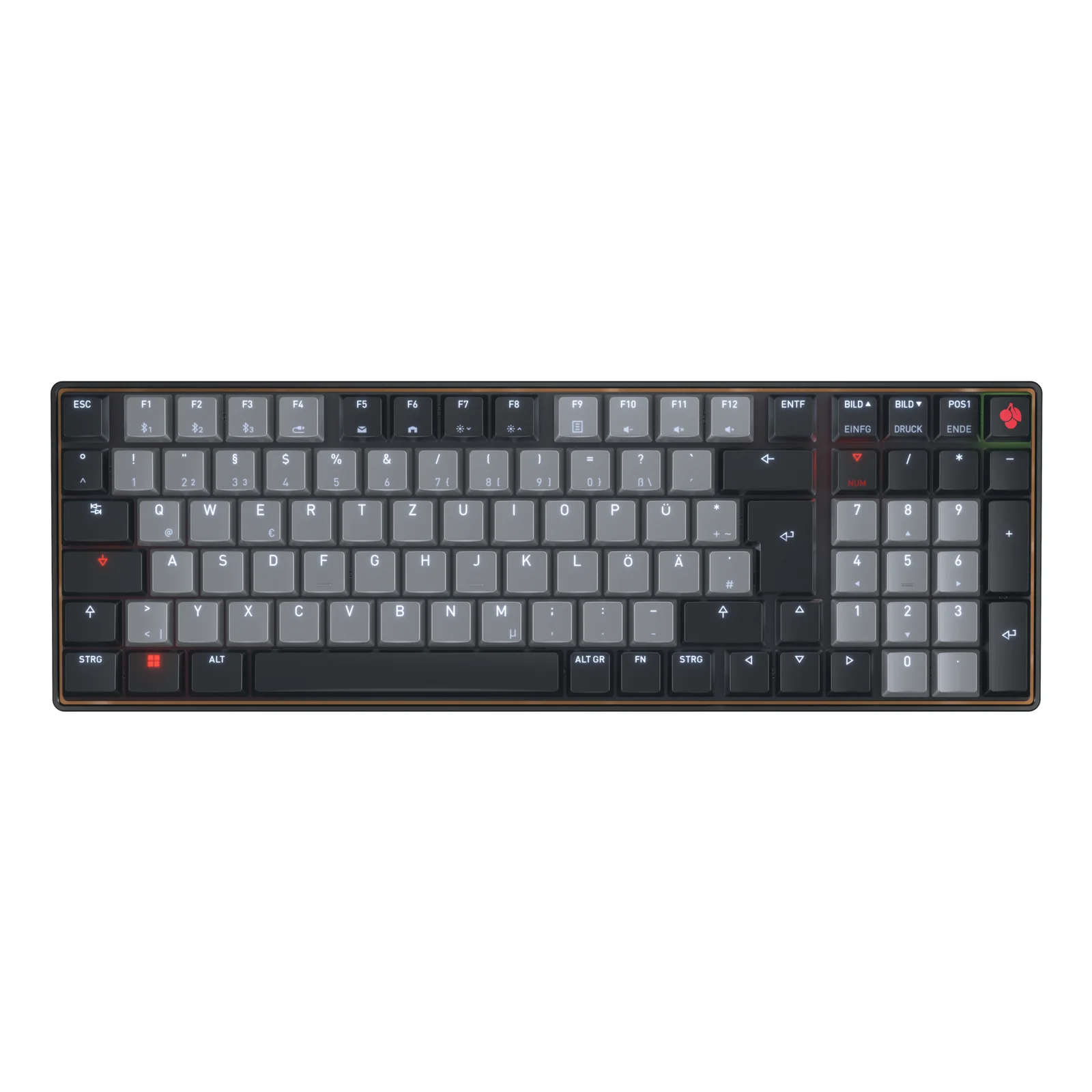 KW 550 MX LP clavier maison/bureau USB + Bluetooth QWERTZ Allemand Noir
