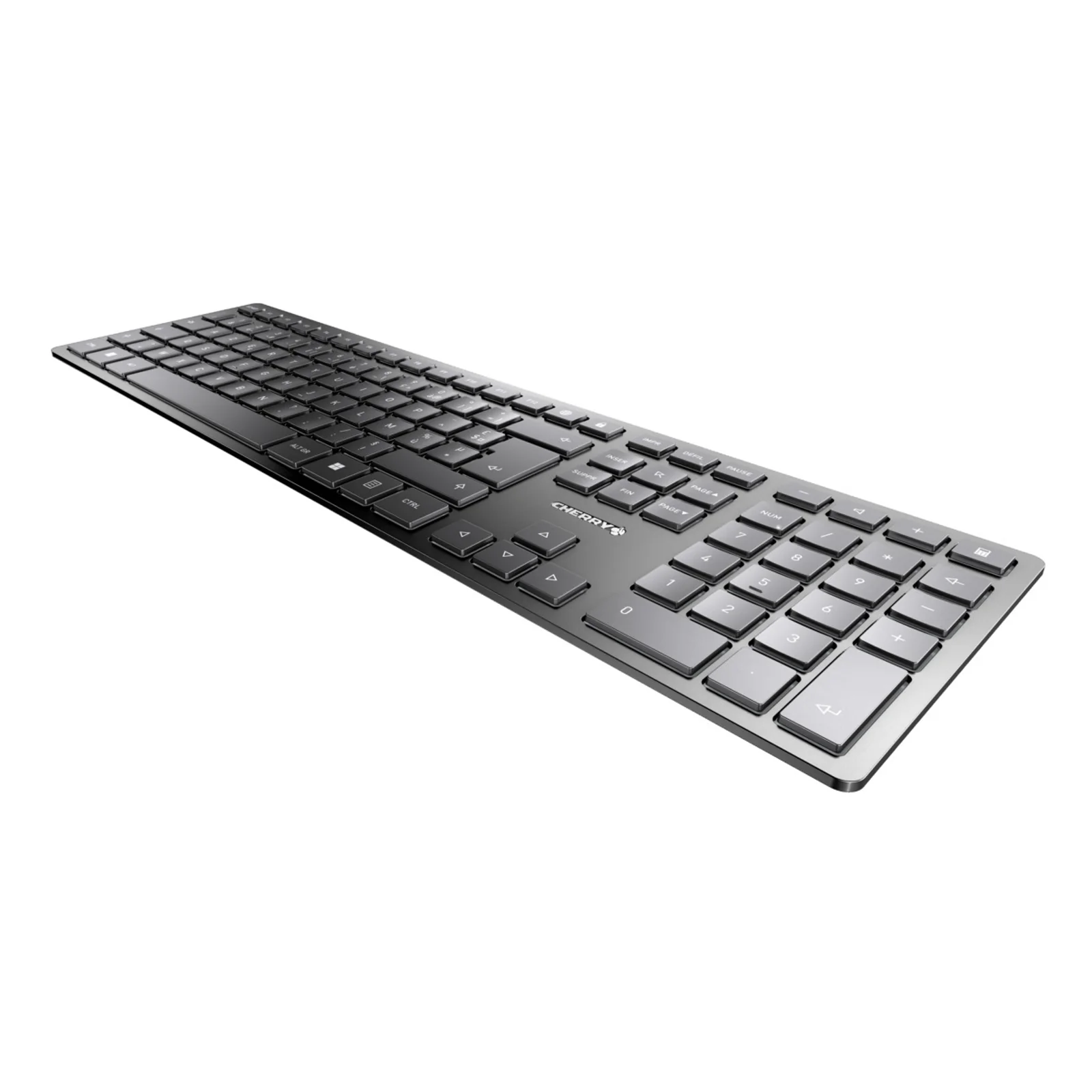 CHERRY KW 9100 SLIM clavier Universel RF sans fil + Bluetooth AZERTY Français Noir