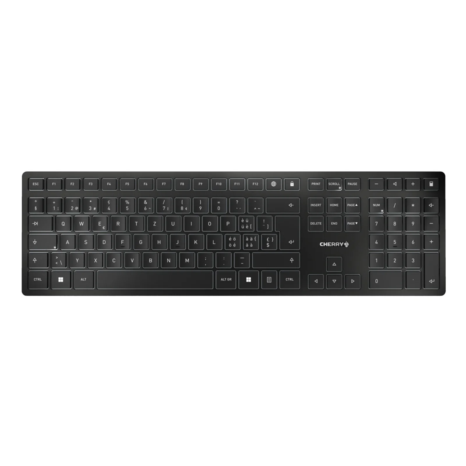 KW 9100 SLIM clavier Universel RF sans fil + Bluetooth QWERTZ Suisse Noir