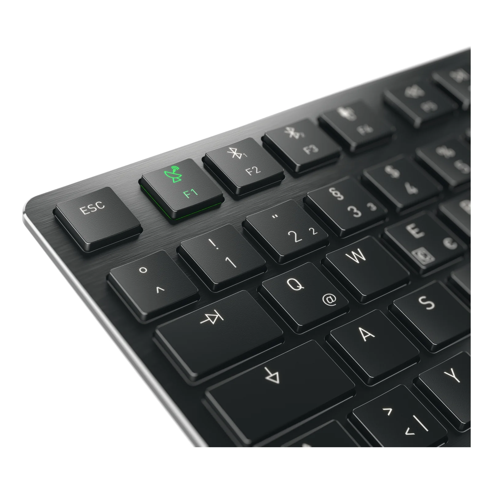 CHERRY KW X ULP 2.0 MINI clavier maison/bureau USB + RF Wireless + Bluetooth QWERTZ Allemand Noir