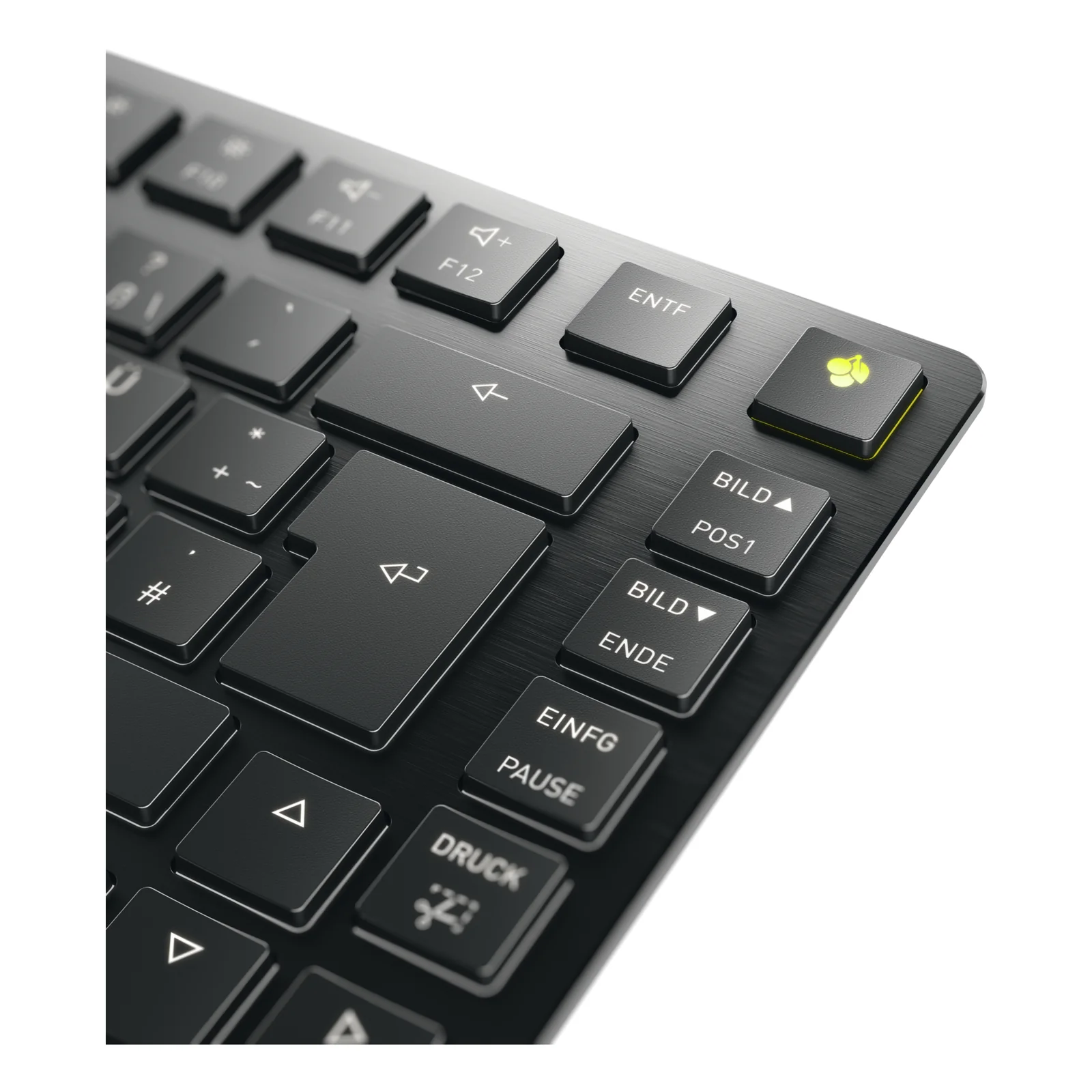 CHERRY KW X ULP 2.0 MINI clavier maison/bureau USB + RF Wireless + Bluetooth QWERTZ Allemand Noir
