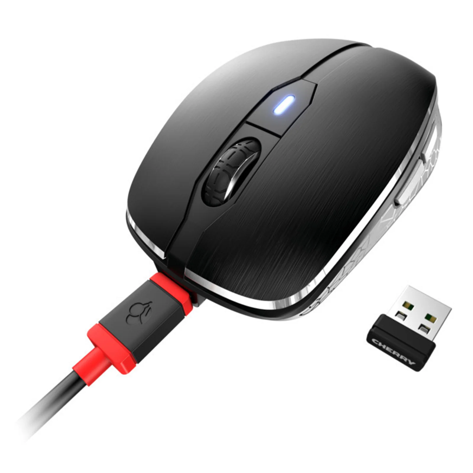 CHERRY MW 8C ADVANCED souris Ambidextre RF sans fil + Bluetooth Optique 3000 DPI