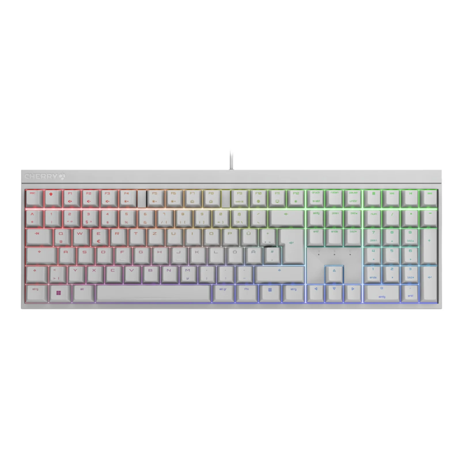 MX 2.0S RGB clavier Gaming USB QWERTZ Allemand Blanc
