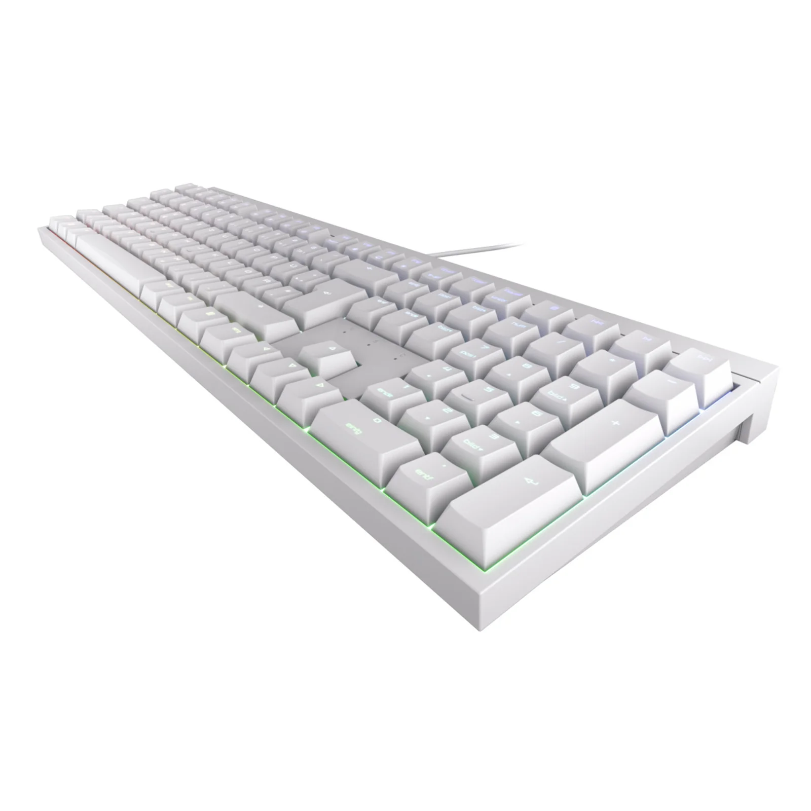 CHERRY MX 2.0S RGB clavier Gaming USB QWERTZ Allemand Blanc