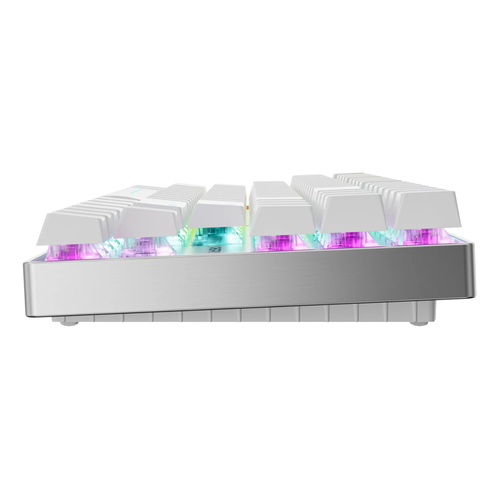 CHERRY MX 8.2 Pro TMR Wireless clavier Gaming USB + RF Wireless + Bluetooth QWERTZ Allemand Argent, Blanc