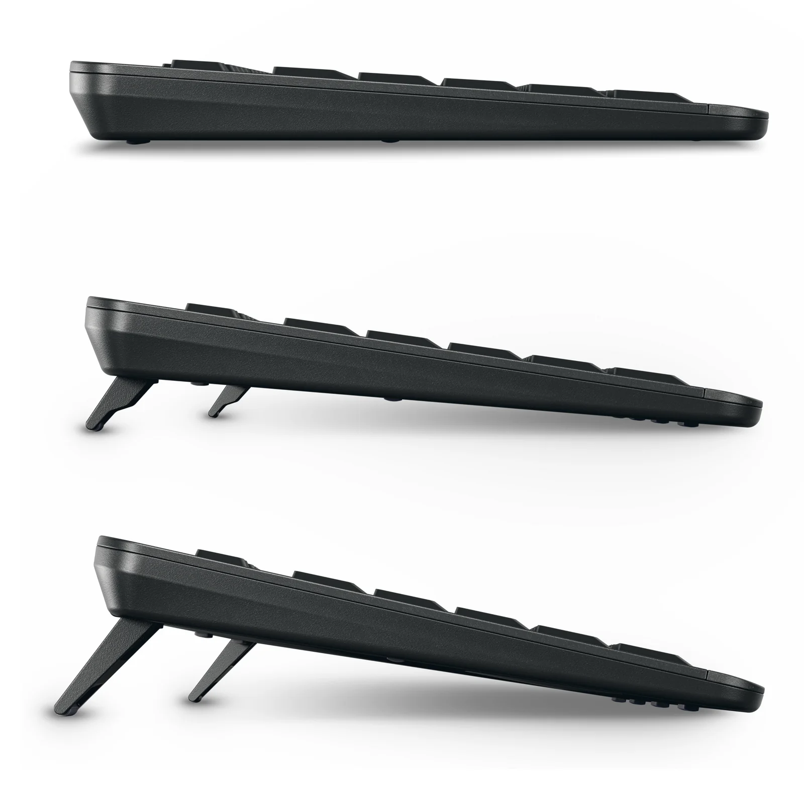 CHERRY Stream desktop ultimate clavier Souris incluse maison/bureau USB + RF Wireless + Bluetooth QWERTY Anglais Noir