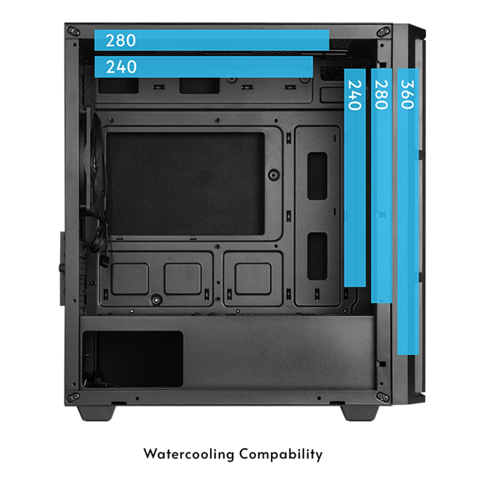 Chieftec AZ-01B-OP unité centrale Mini Tower Noir