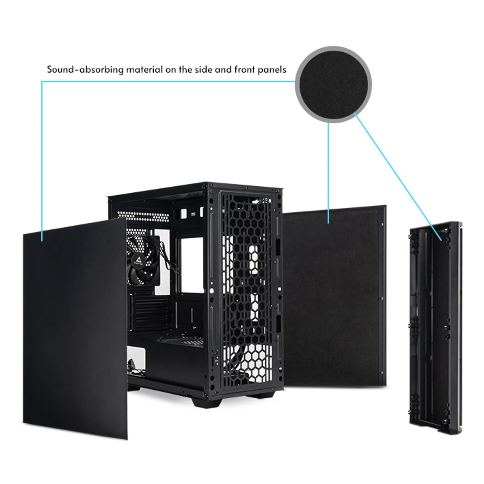 Chieftec AZ-01B-OP unité centrale Mini Tower Noir
