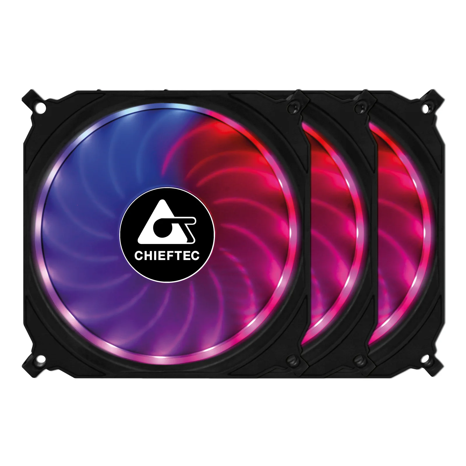 Chieftec CF-3012-RGB système de refroidissement d’ordinateur Boitier PC Ventilateur 12 cm Noir