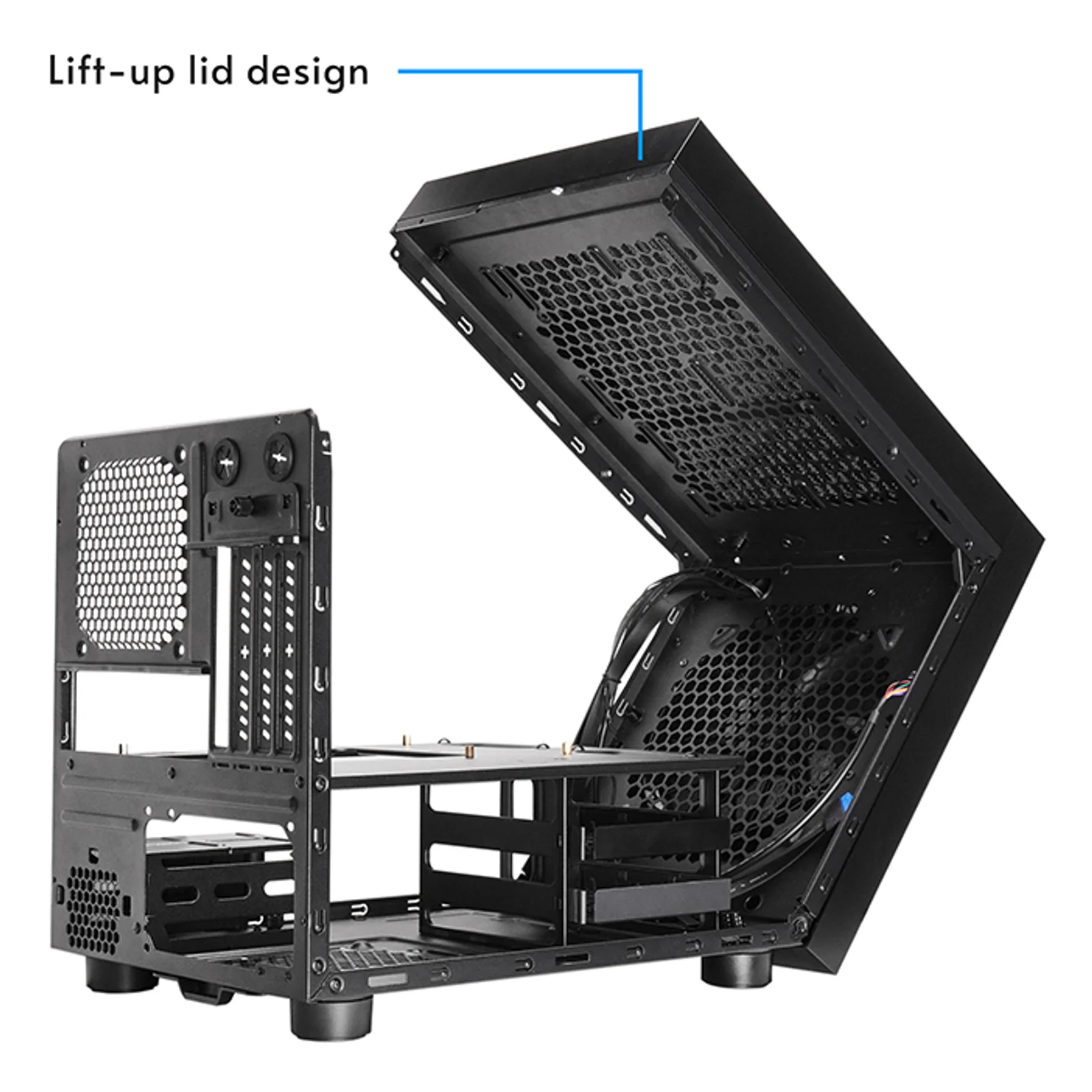 Chieftec CI-03B-OP unité centrale Cube Noir