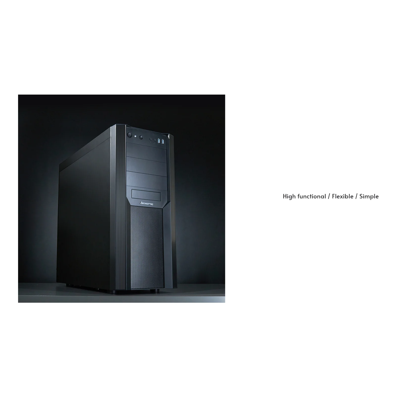 Chieftec CW-01B-OP unité centrale Tower Noir