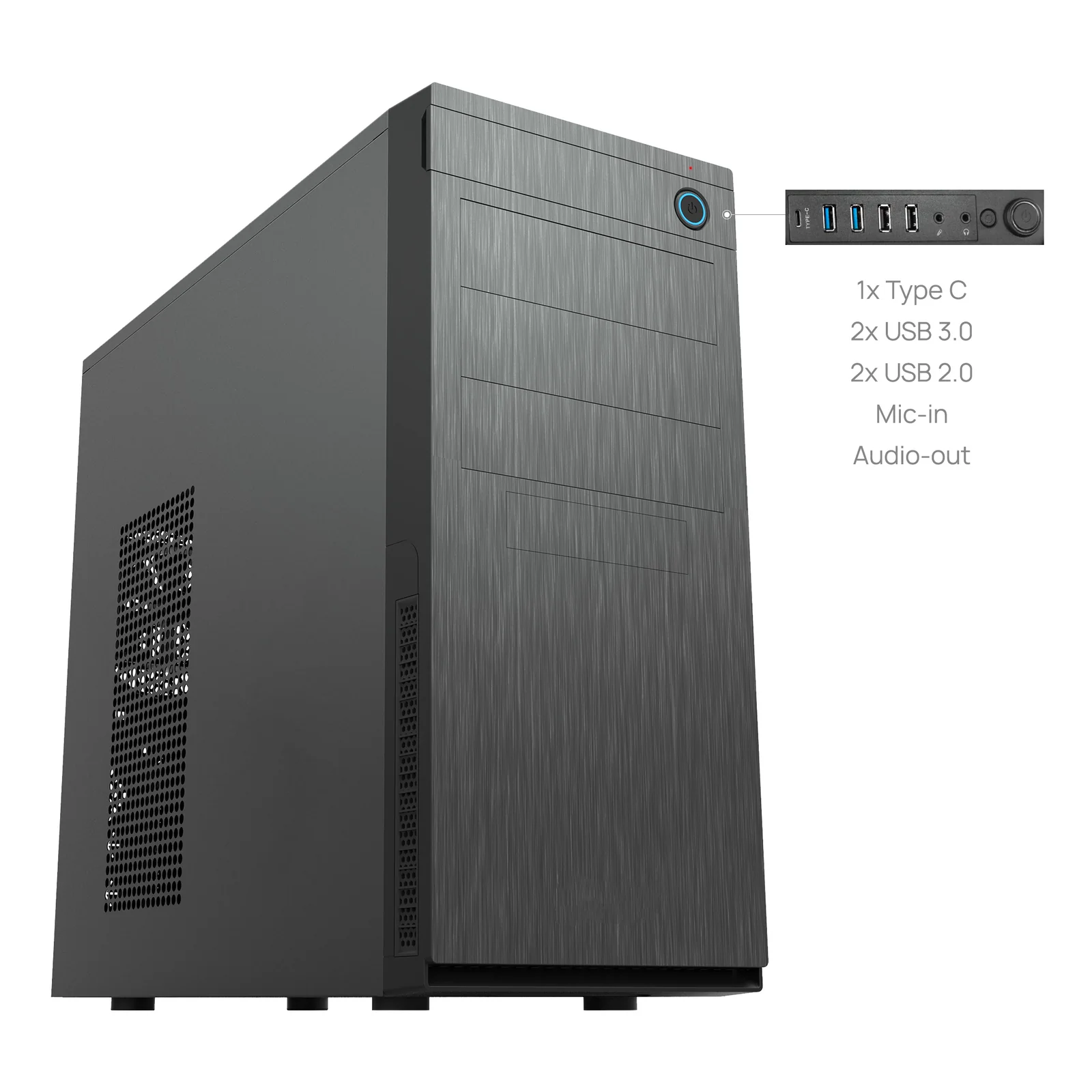 Chieftec HC-10B-OP unité centrale Mini Tower Noir