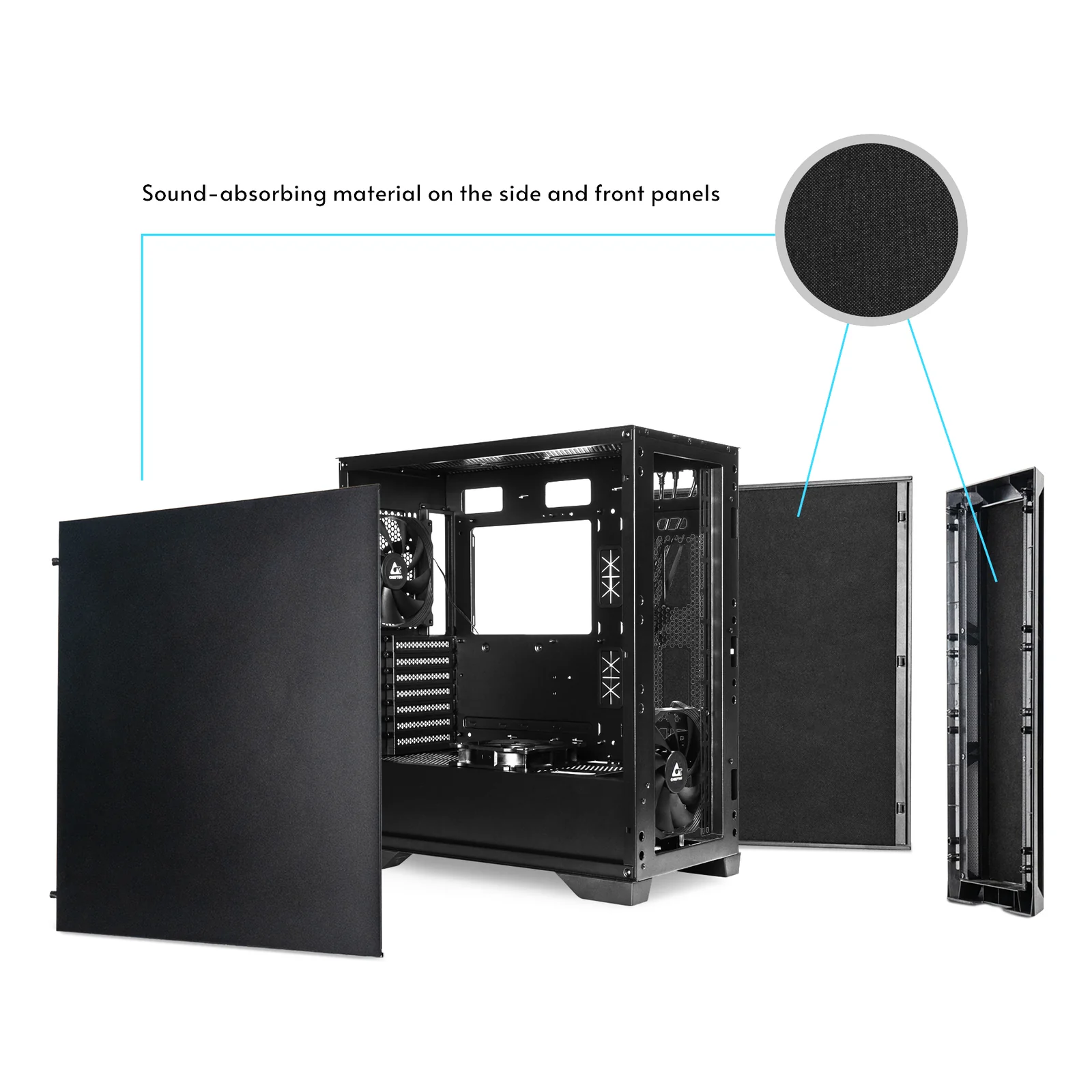 Chieftec Midi APEX Series GA-01B-Q-OP Midi Tower