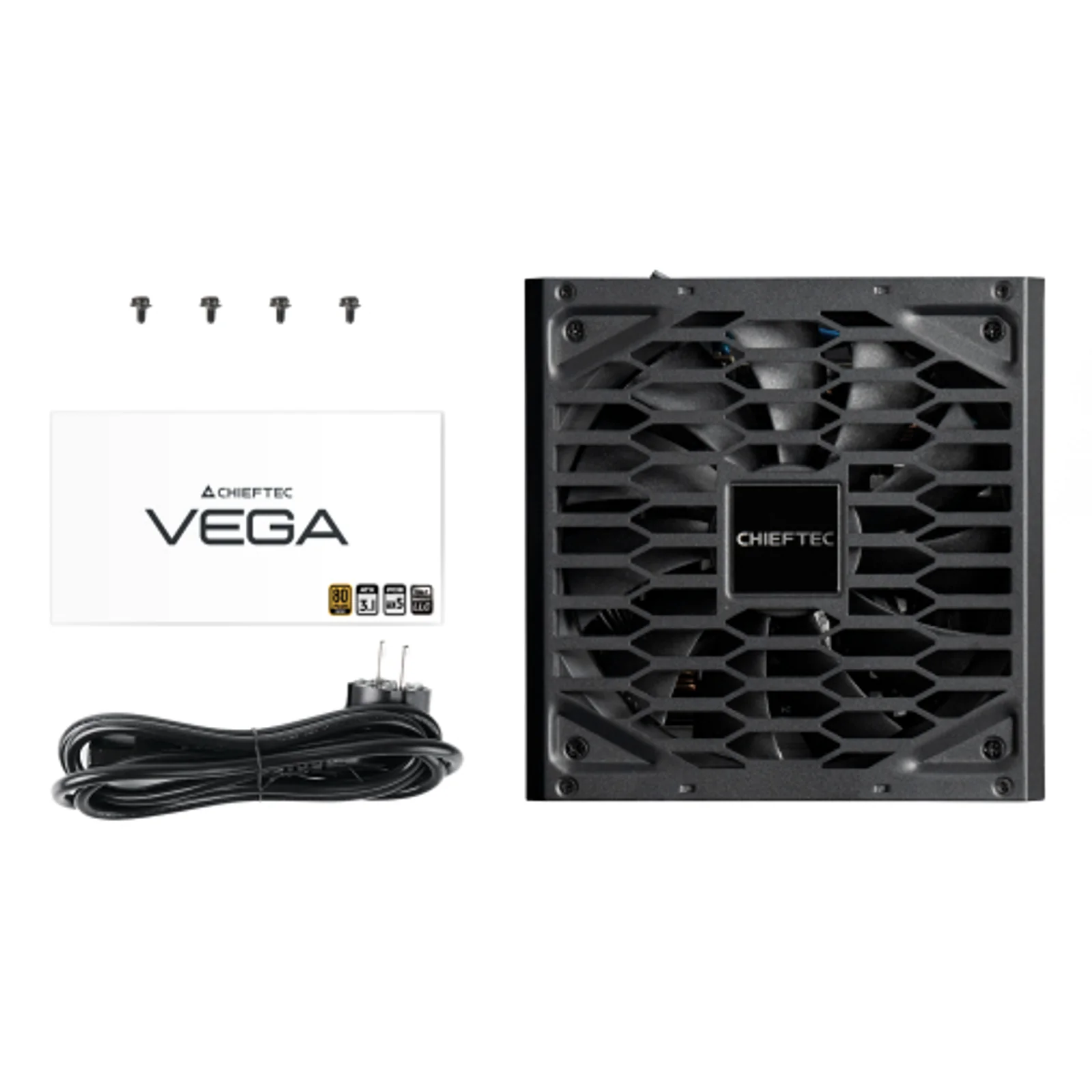 Chieftec Vega PPG-850-S Watt unité d'alimentation d'énergie 850 W 20+4 pin ATX ATX Noir