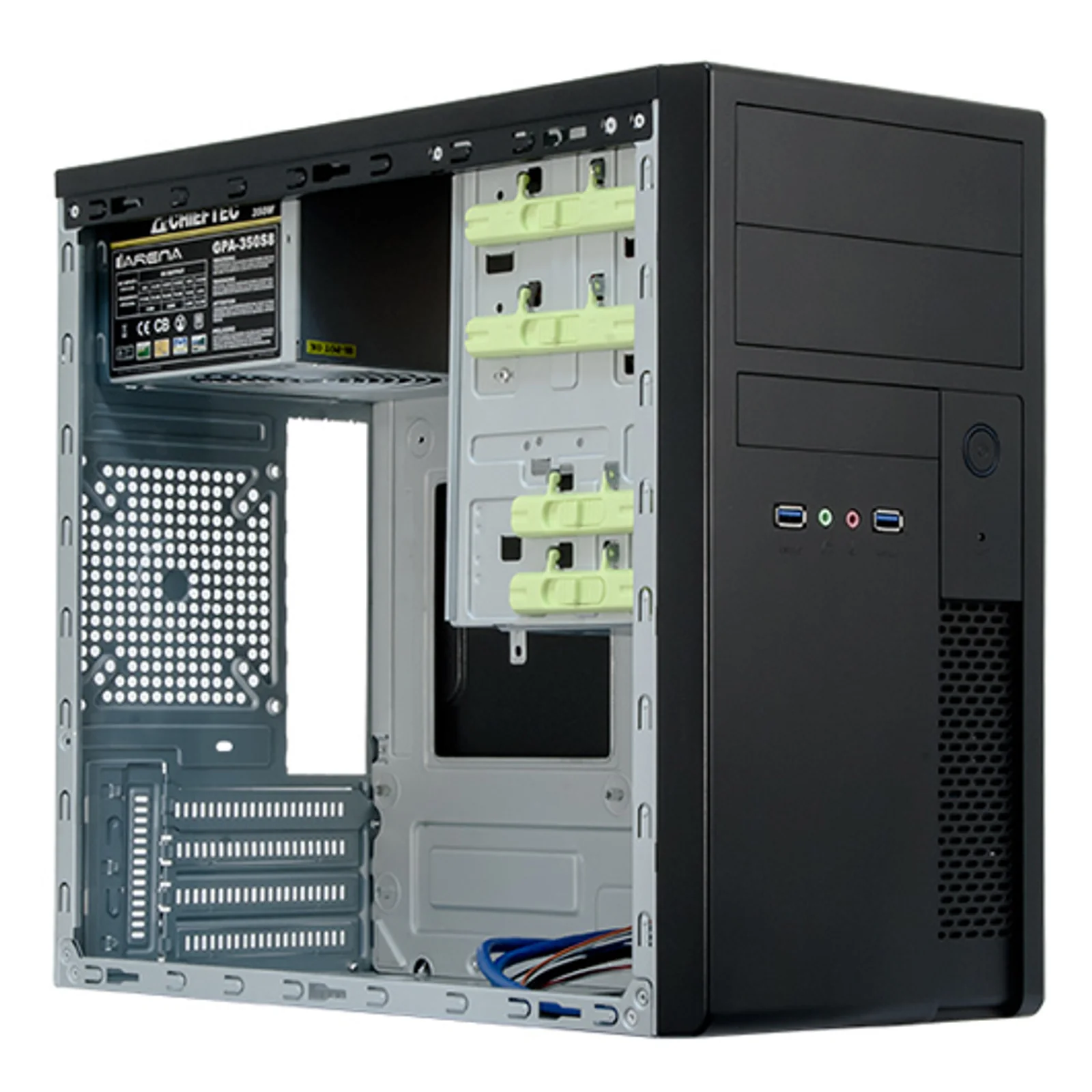 Chieftec XT-01B-350GPB unité centrale Mini Tower Noir 350 W