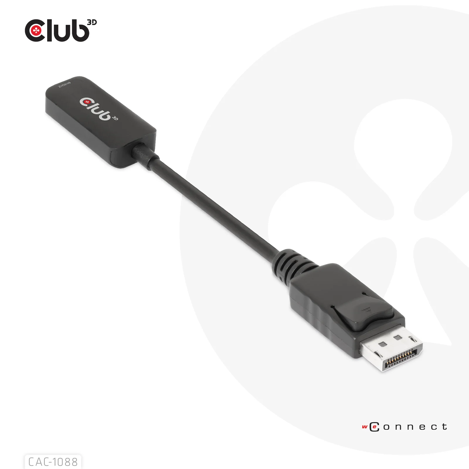 CLUB3D CAC-1088 câble vidéo et adaptateur 0,21 m DisplayPort HDMI Noir