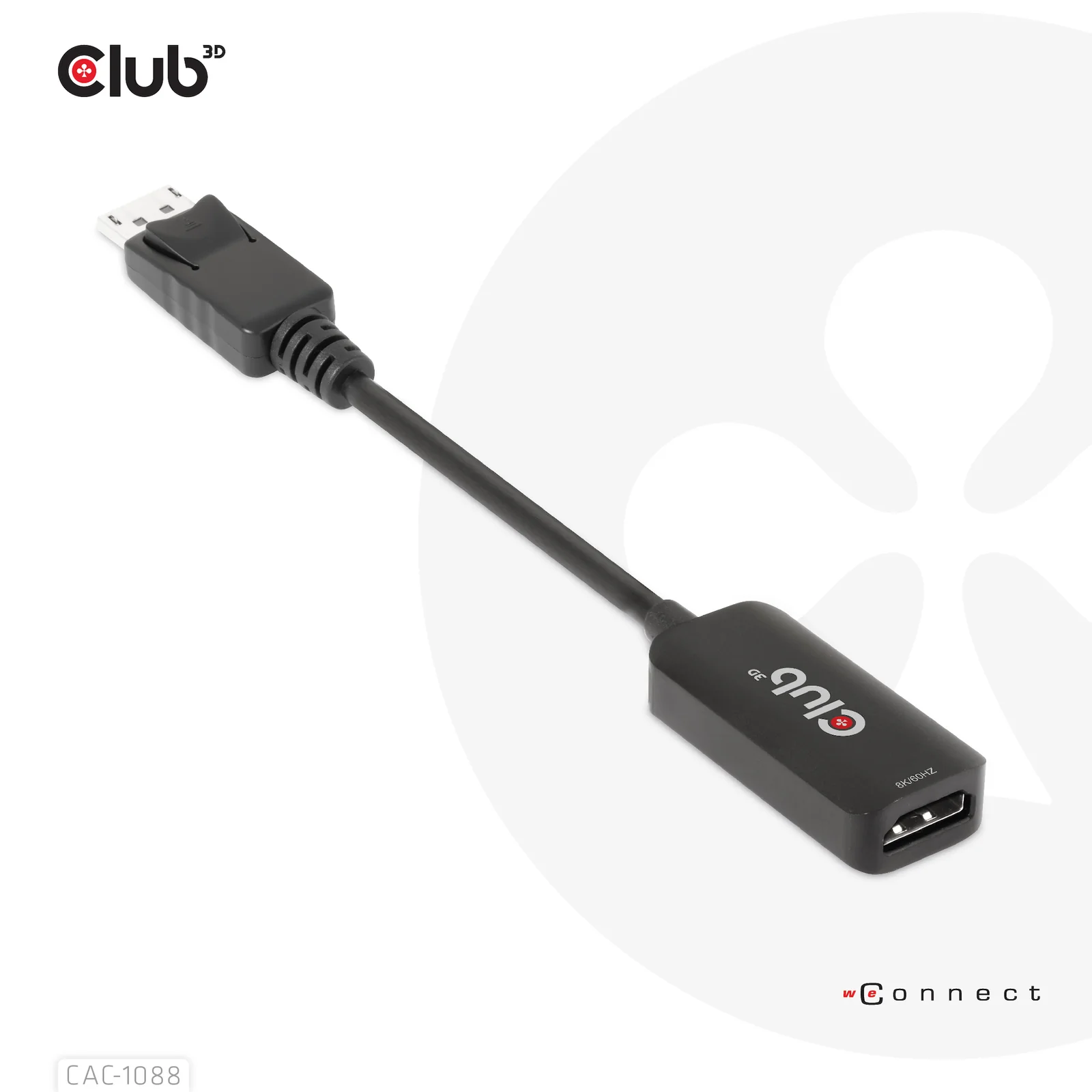 CLUB3D CAC-1088 câble vidéo et adaptateur 0,21 m DisplayPort HDMI Noir
