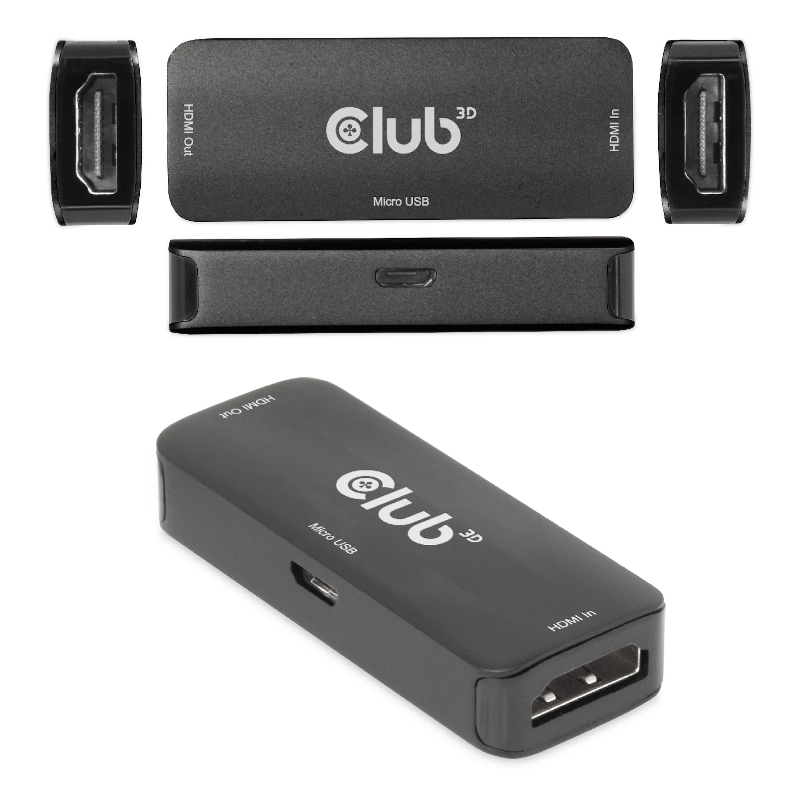 CLUB3D CAC-1307 extension audio/video Répéteur AV Noir