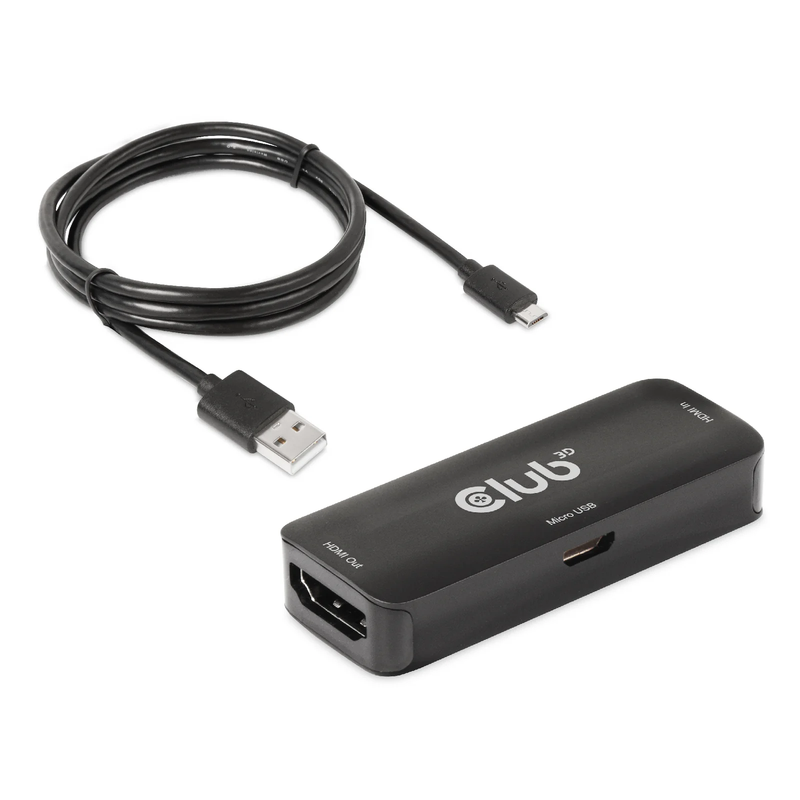 CLUB3D CAC-1307 extension audio/video Répéteur AV Noir