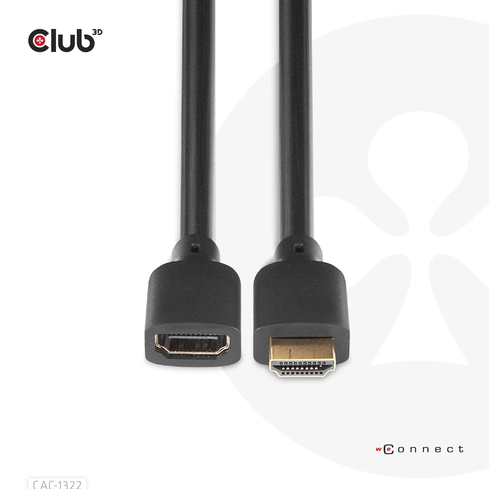 CLUB3D CAC-1322 câble HDMI 1 m HDMI Type A (Standard) Noir