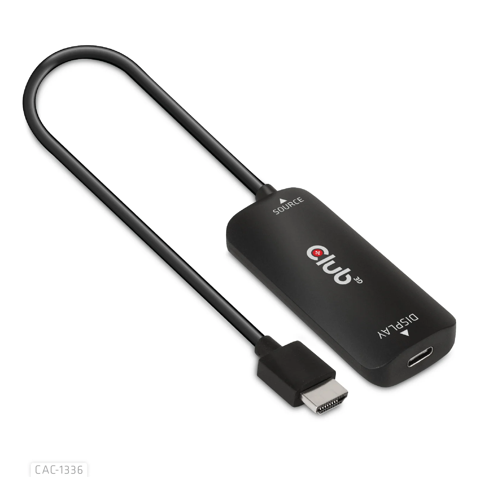 CLUB3D CAC-1336 câble vidéo et adaptateur 1 m HDMI + USB USB Type-C Noir