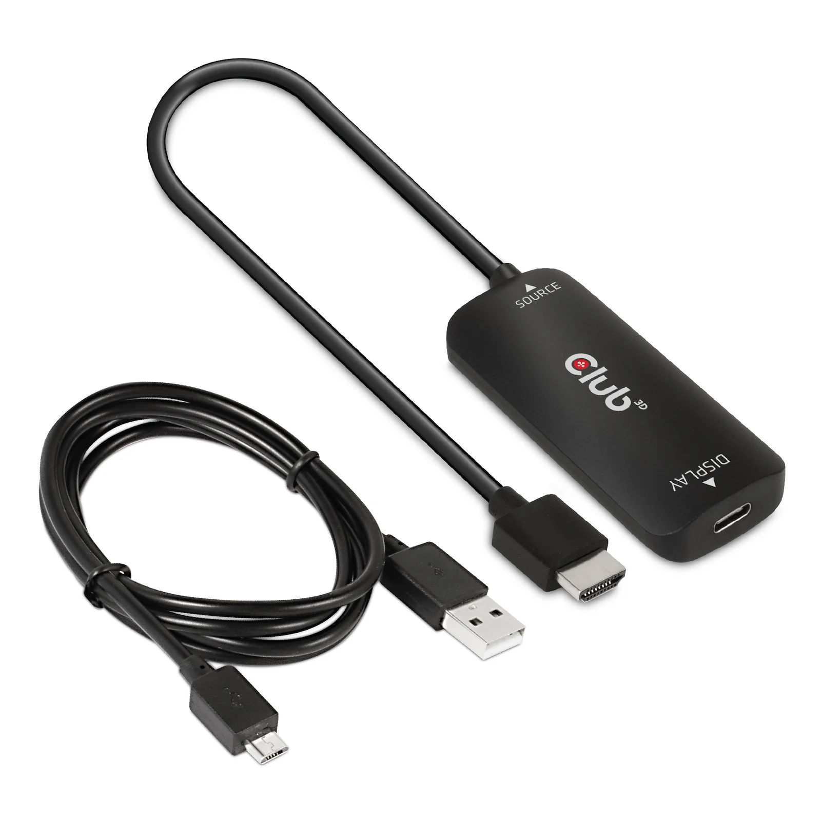 CLUB3D CAC-1336 câble vidéo et adaptateur 1 m HDMI + USB USB Type-C Noir