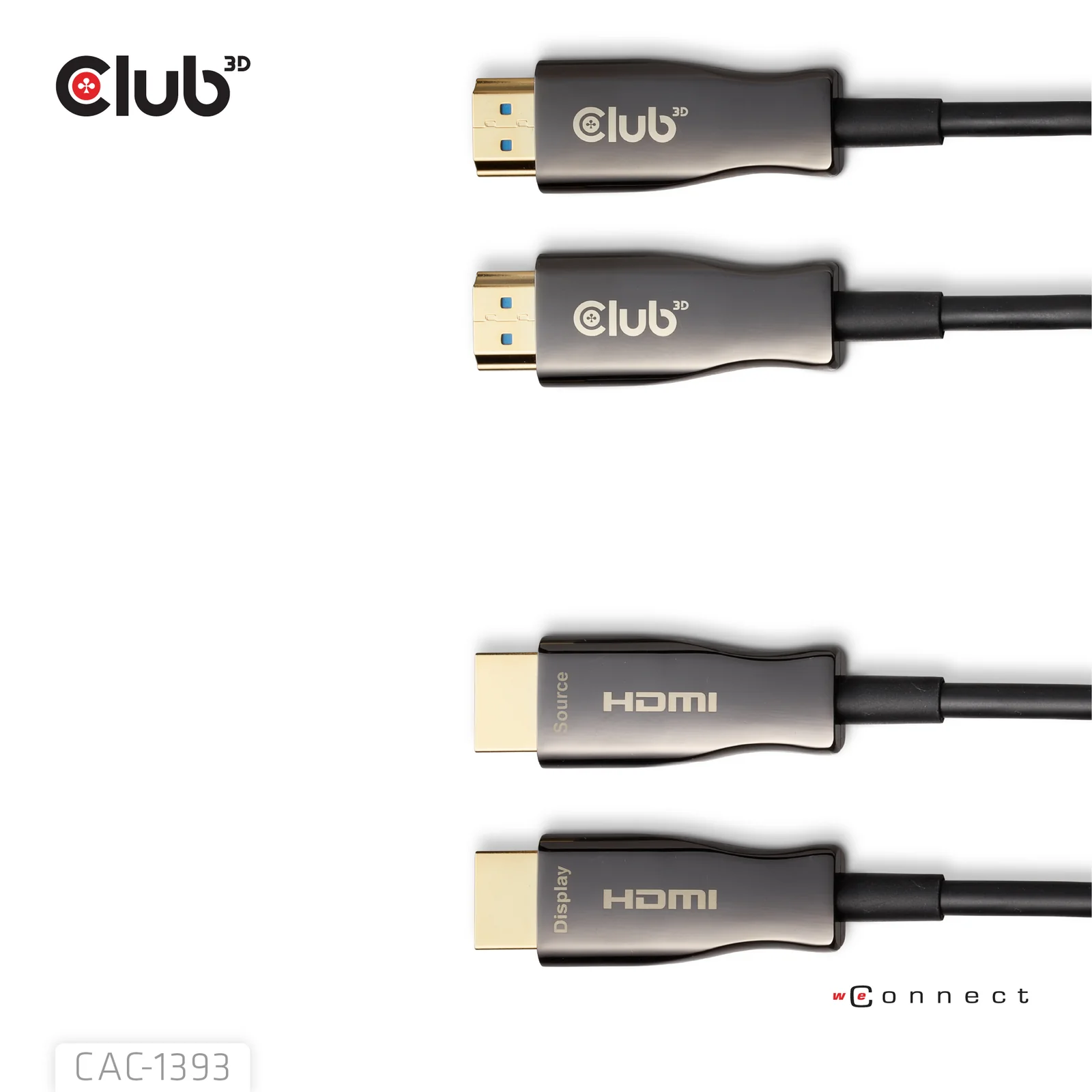 CLUB3D CAC-1393 câble HDMI 50 m HDMI Type A (Standard) Noir