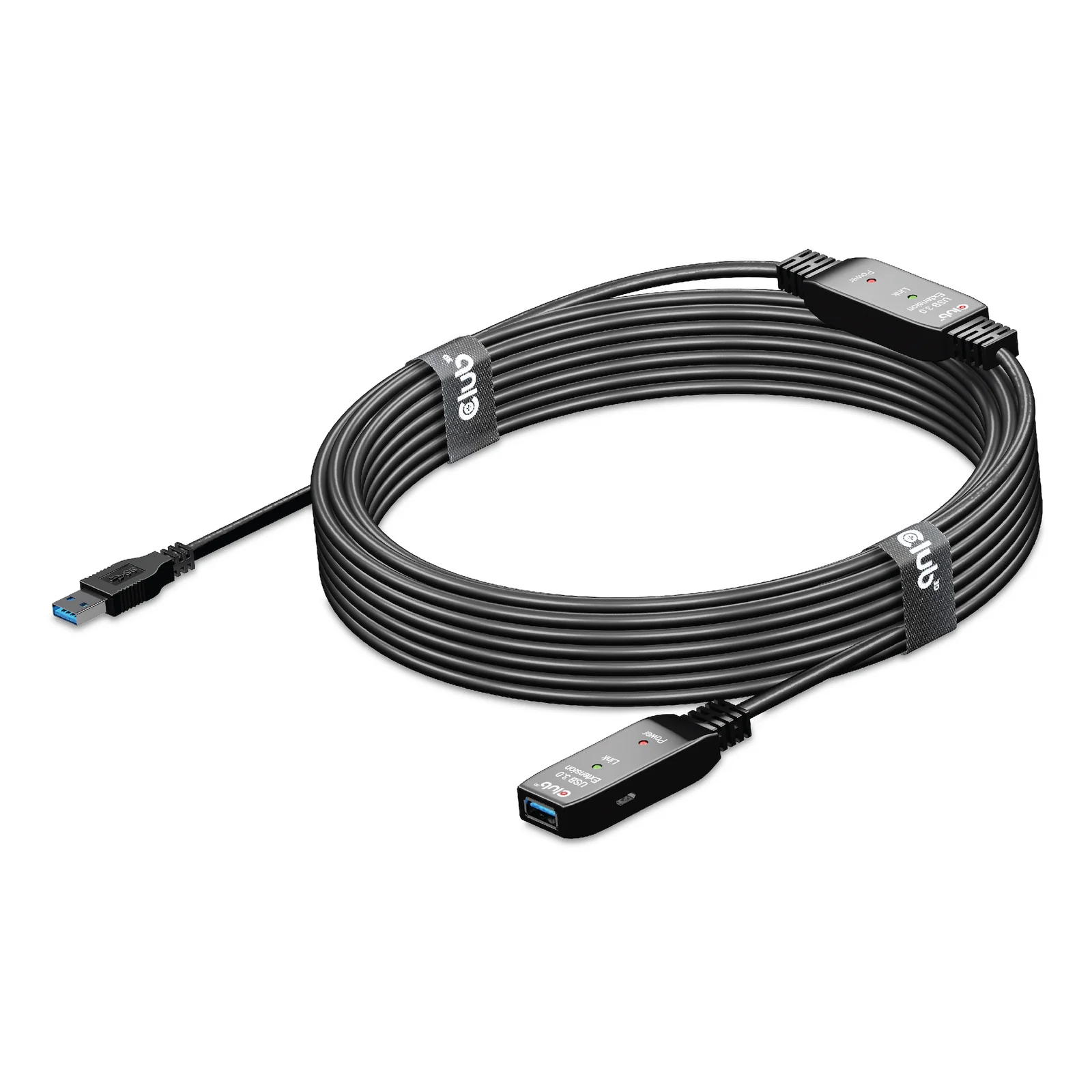 CLUB3D CAC-1405 câble USB USB 3.2 Gen 2 (3.1 Gen 2) 10 m USB A 5 Gbit/s Noir