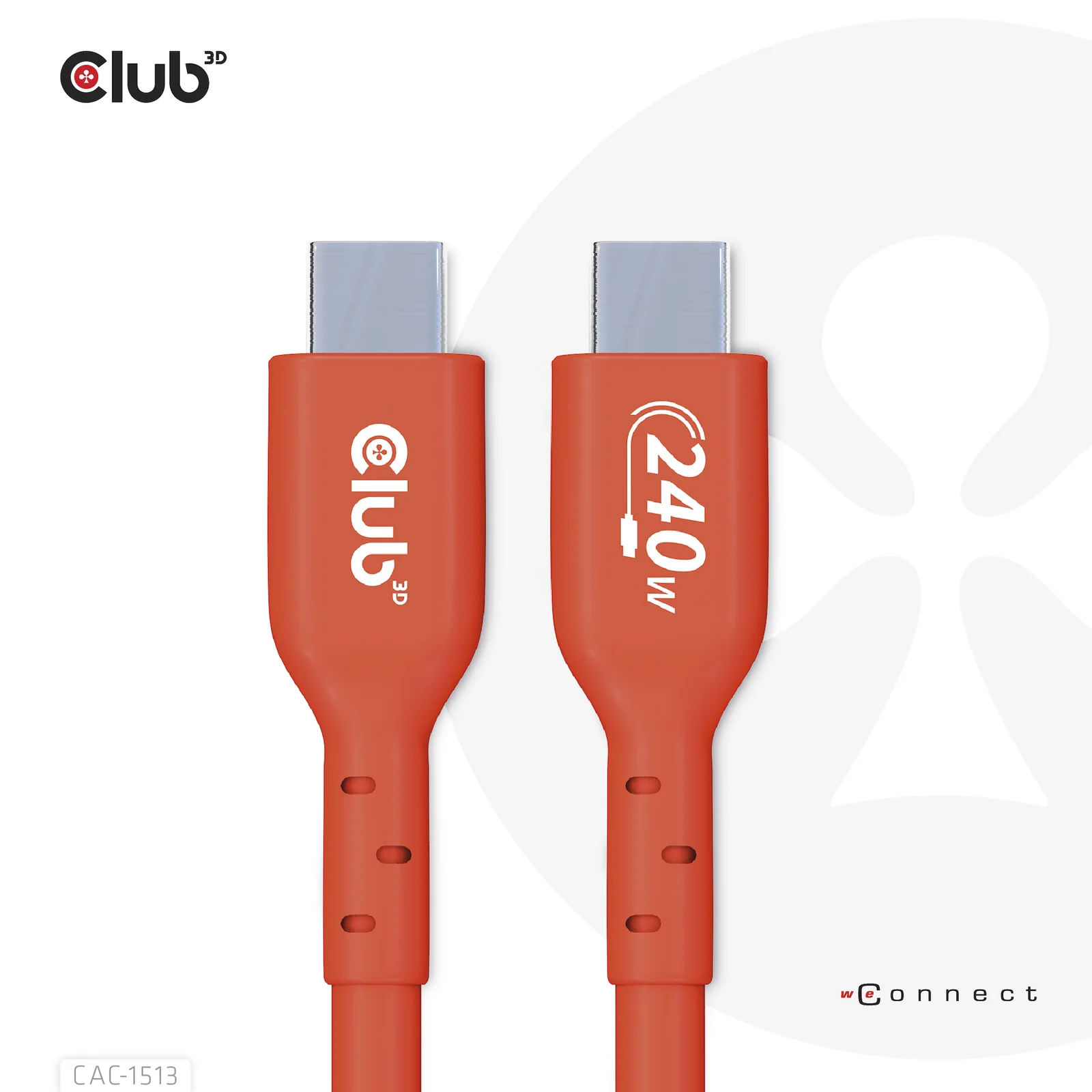 CLUB3D CAC-1513 câble USB USB 2.0 3 m USB C 240 W Orange