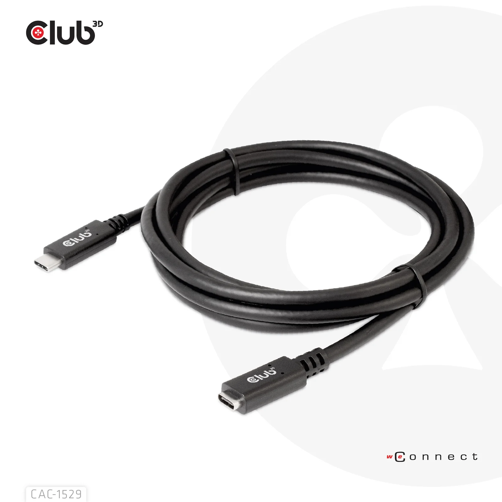 CLUB3D CAC-1529 câble USB USB 3.2 Gen 1 (3.1 Gen 1) 2 m USB C 5 Gbit/s 60 W Noir