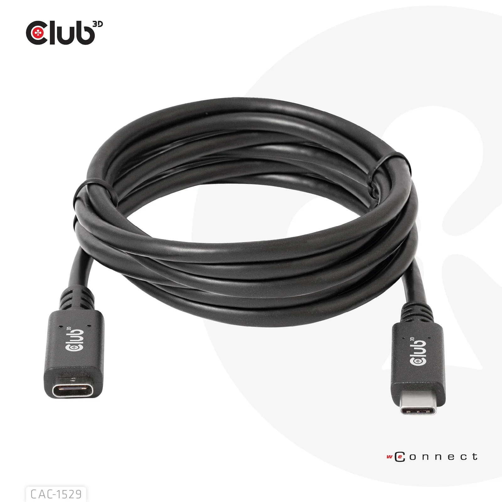 CLUB3D CAC-1529 câble USB USB 3.2 Gen 1 (3.1 Gen 1) 2 m USB C 5 Gbit/s 60 W Noir