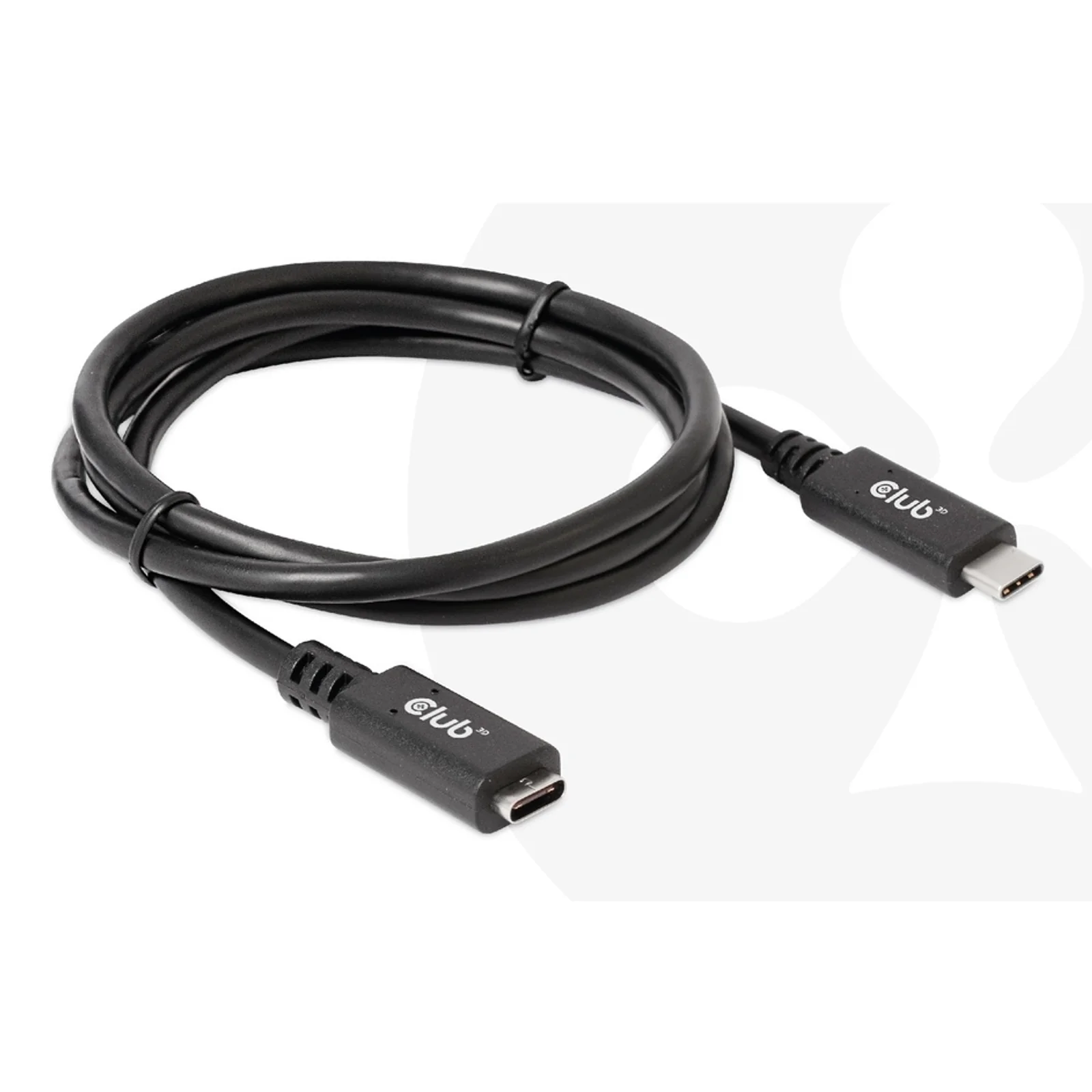CLUB3D CAC-1531 câble USB 1 m USB C 2 x USB C 5 Gbit/s 60 W Noir
