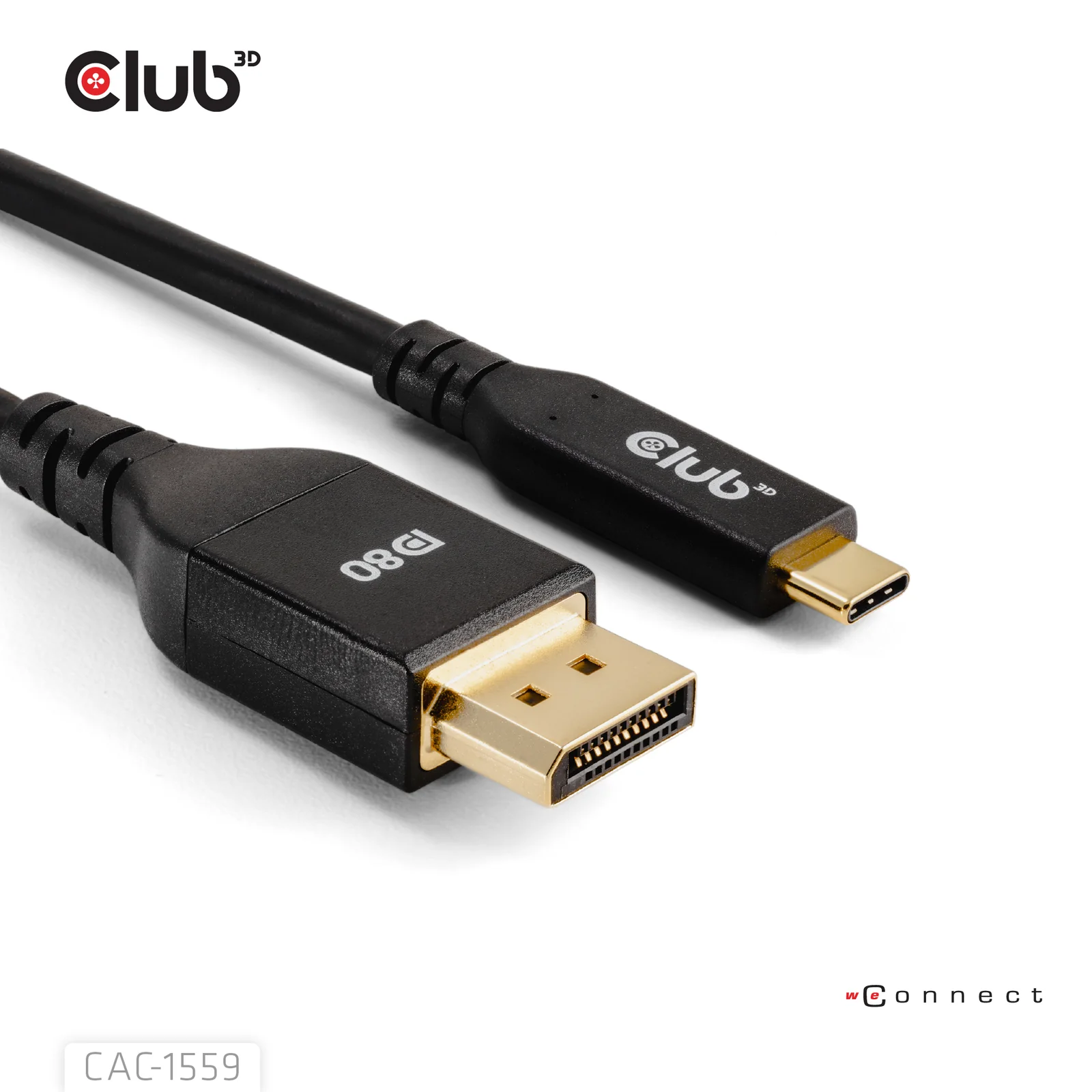 CLUB3D CAC-1559 câble vidéo et adaptateur 1 m USB Type-C DisplayPort Noir