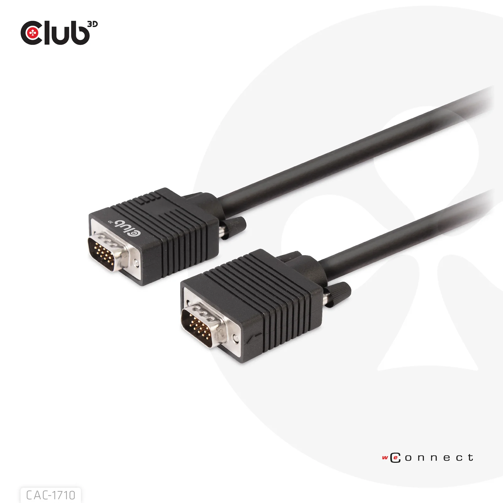 CLUB3D CAC-1710 câble VGA 10 m VGA (D-Sub) Noir