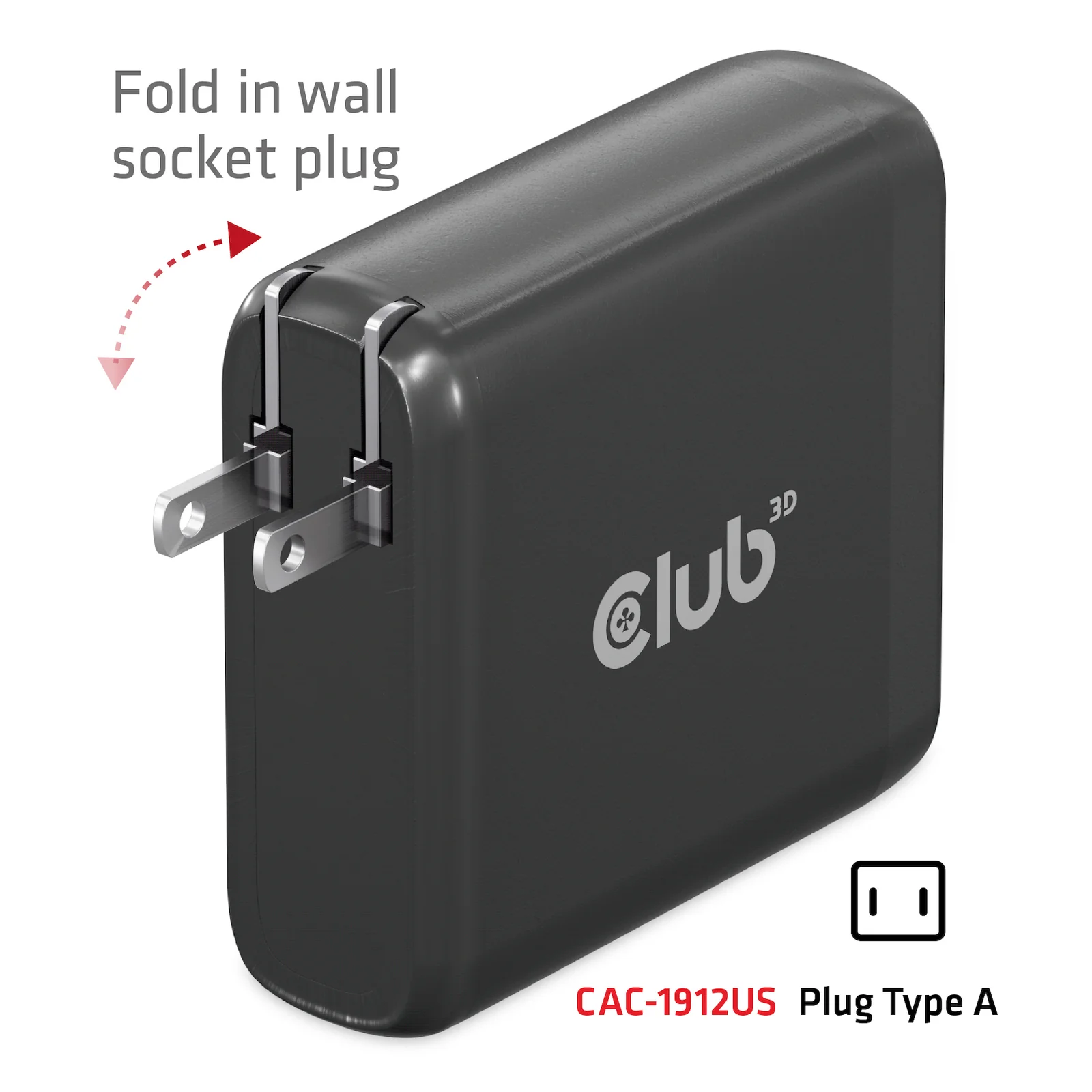 CLUB3D CAC-1912 chargeur d'appareils mobiles Universel Noir Secteur Intérieure