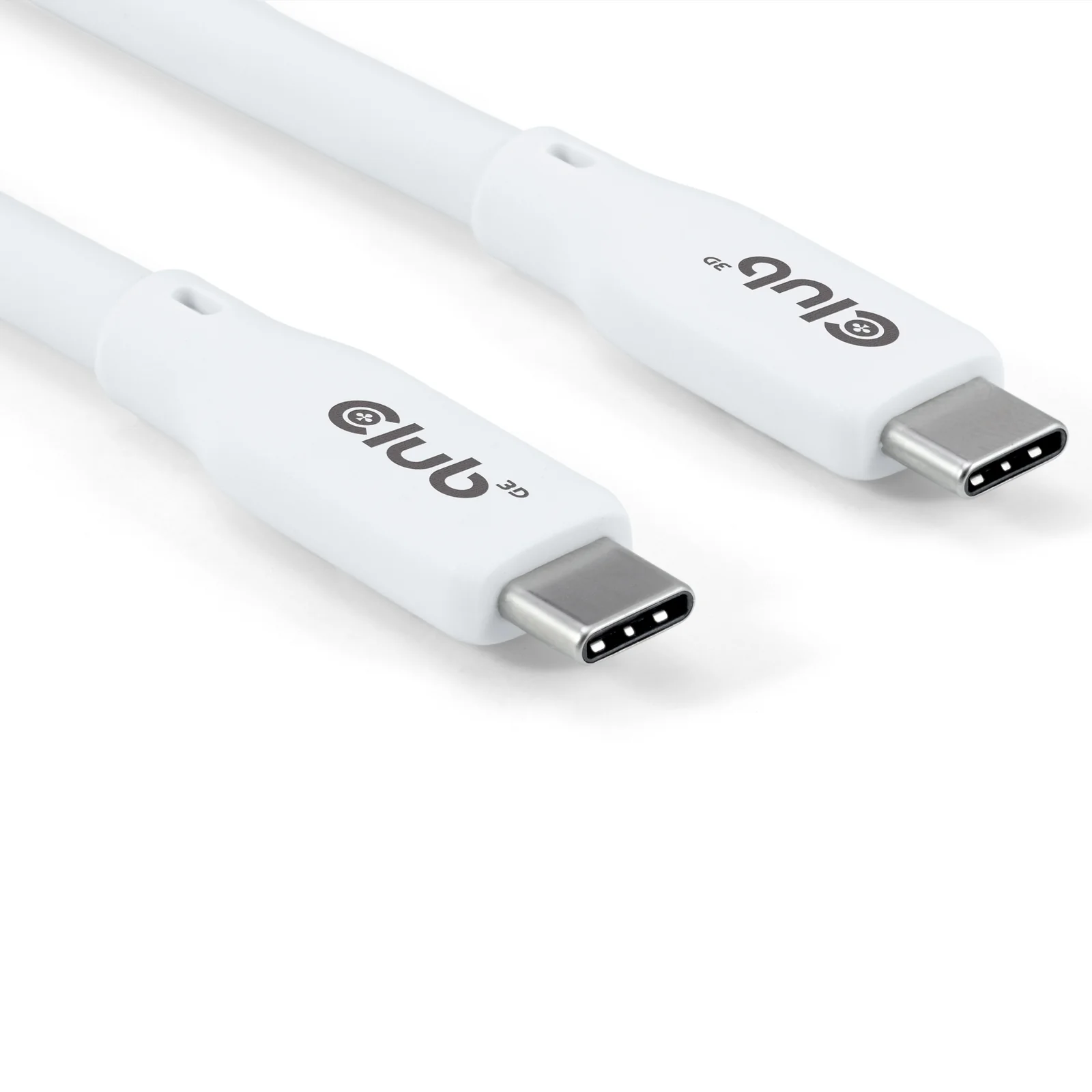 CLUB3D CAC-3001 câble USB USB4 Gen 2x2 2 m USB C 20 Gbit/s 240 W Blanc