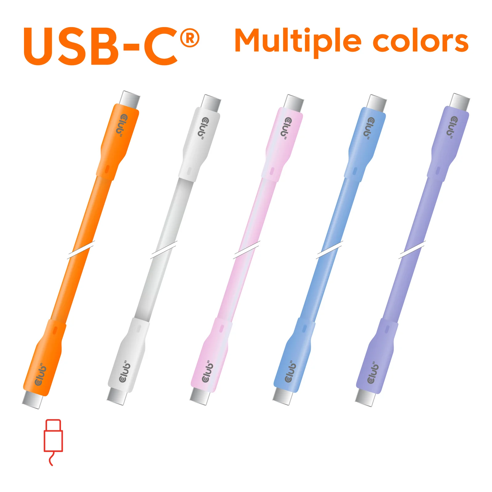 CLUB3D CAC-3004 câble USB USB4 Gen 2x2 2 m USB C 20 Gbit/s 240 W Violet
