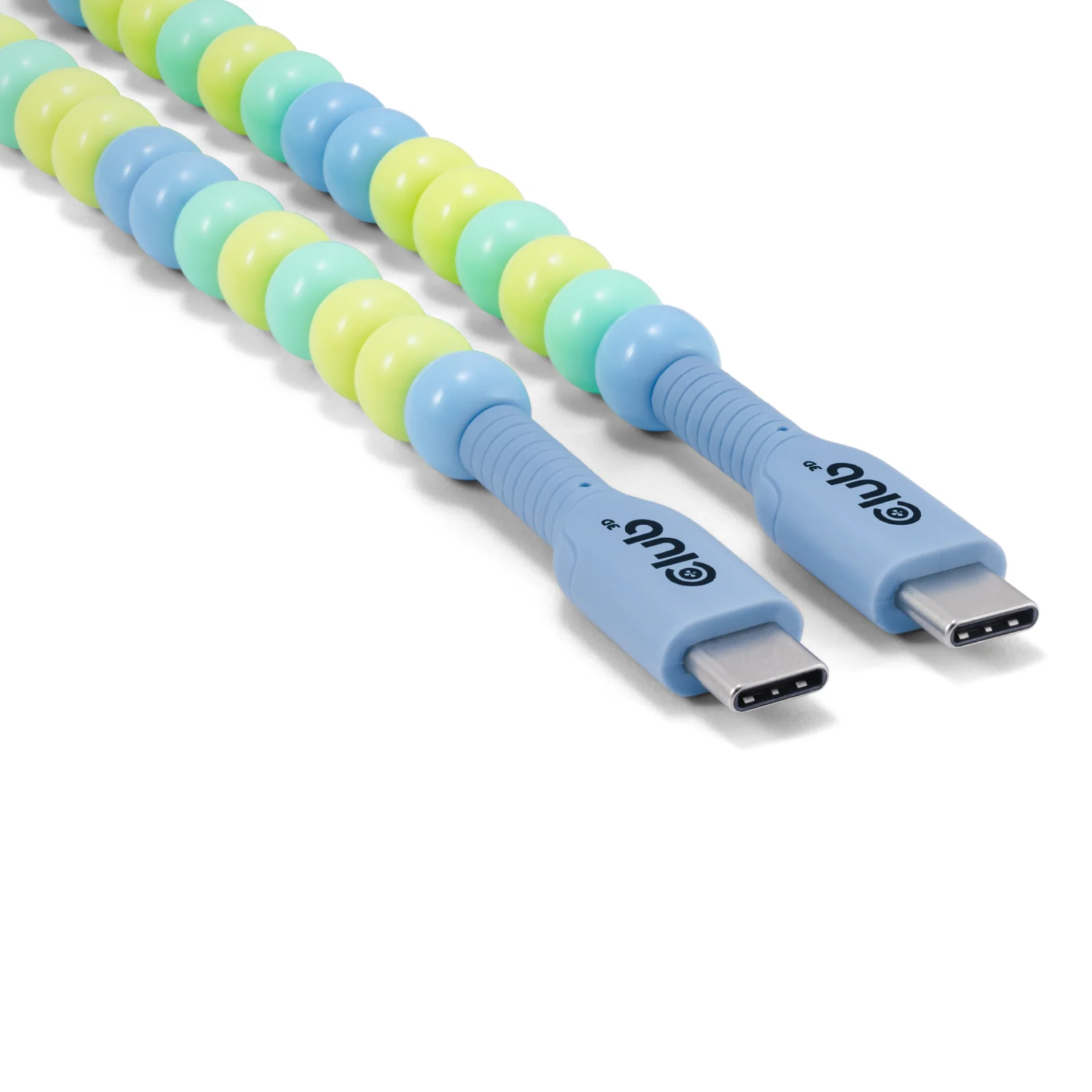 CLUB3D CAC-3011 câble USB 2 m USB C 0,48 Gbit/s 60 W Bleu, Vert