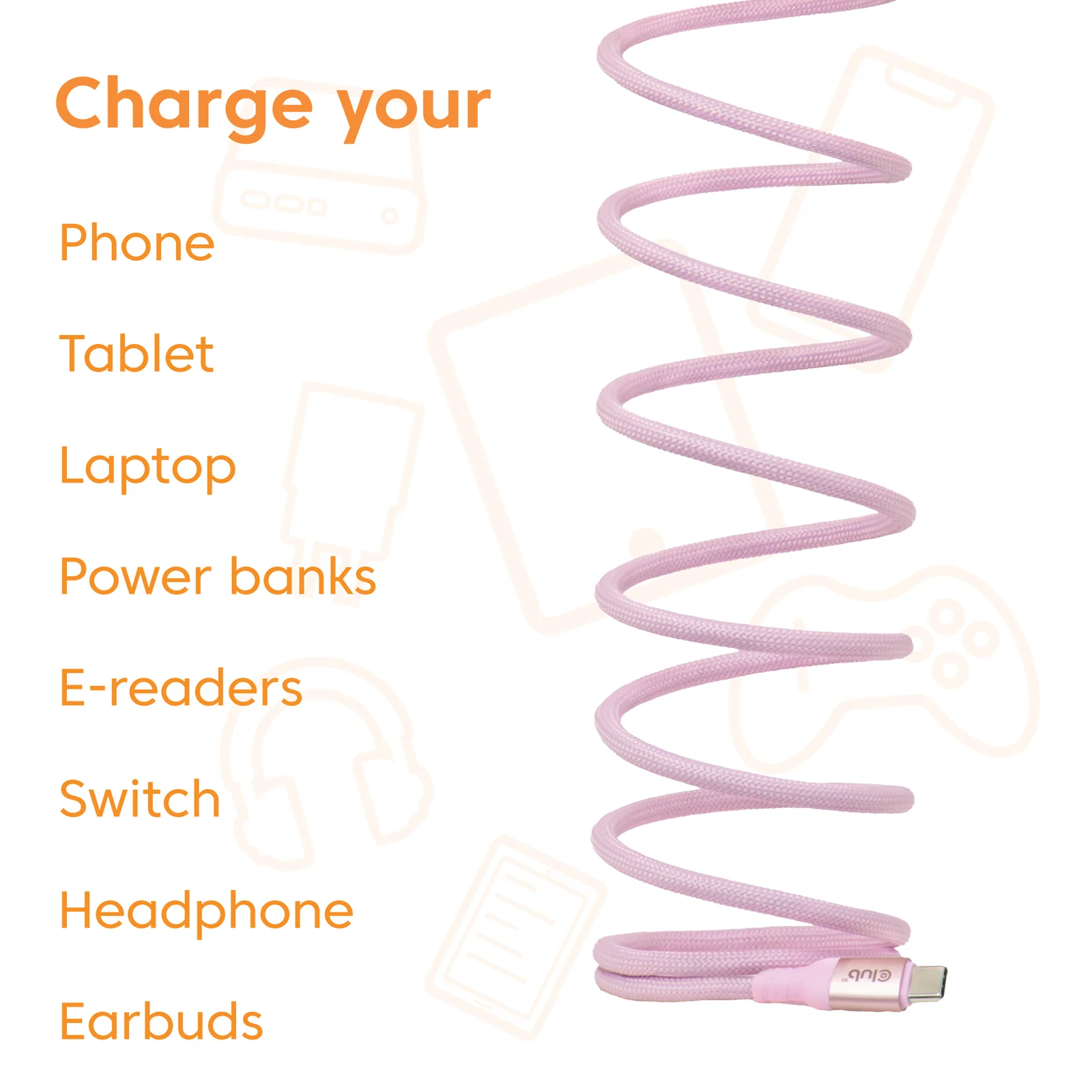 CLUB3D CAC-3031 câble USB USB 2.0 2 m USB C Rose
