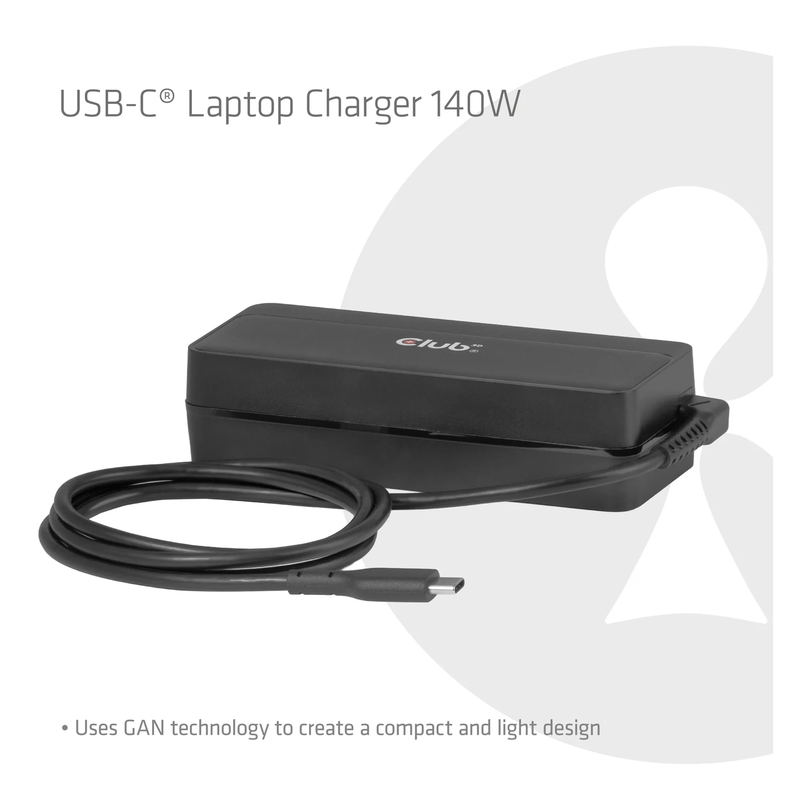 CLUB3D Chargeur USB-C® pour ordinateur portable 140 W