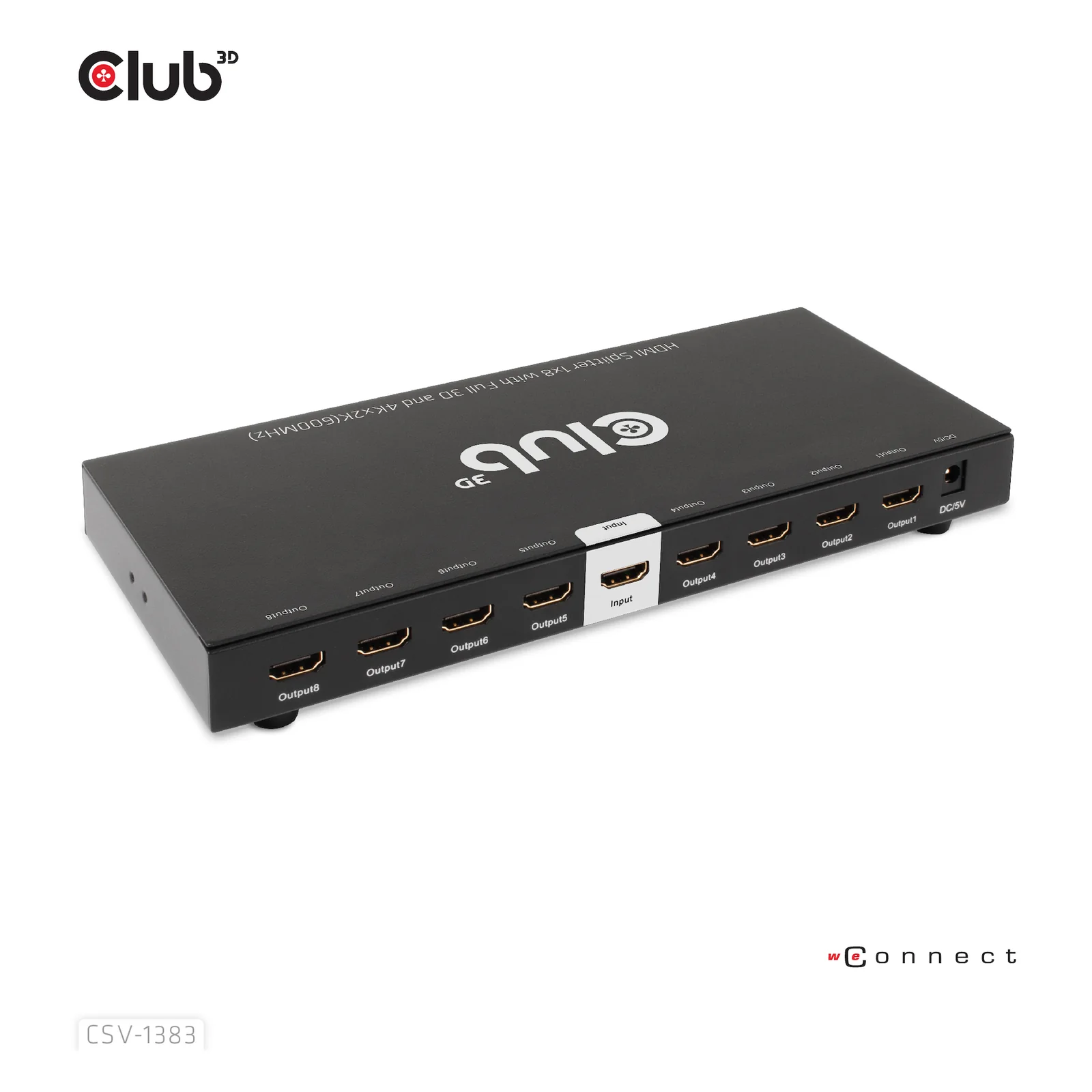 CLUB3D CSV-1383 répartiteur vidéo HDMI 8x HDMI