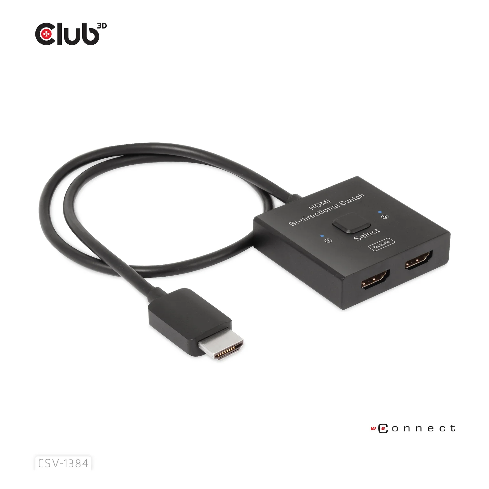 CLUB3D CSV-1384 commutateur écran, clavier et souris Noir