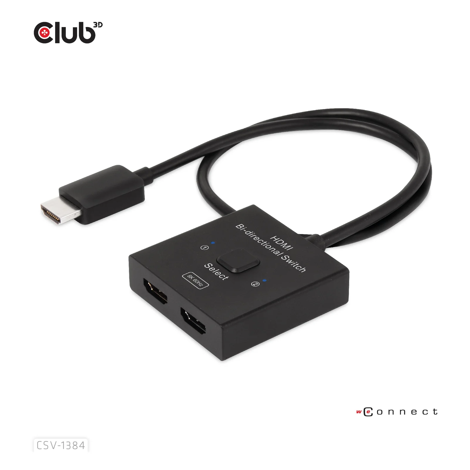 CLUB3D CSV-1384 commutateur écran, clavier et souris Noir
