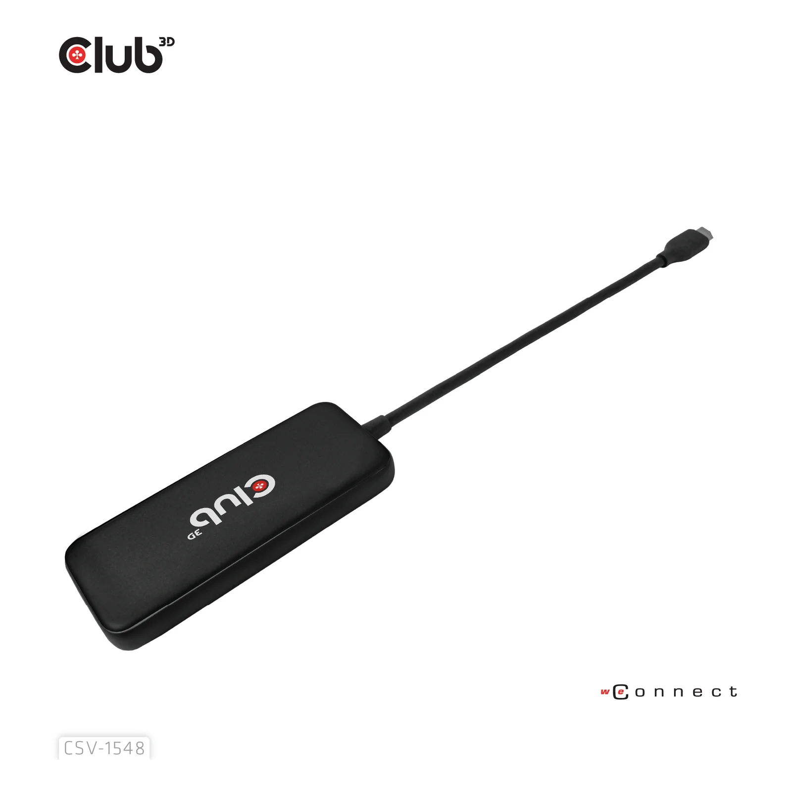 CLUB3D CSV-1548 hub & concentrateur USB 3.2 Gen 1 (3.1 Gen 1) Type-C Noir