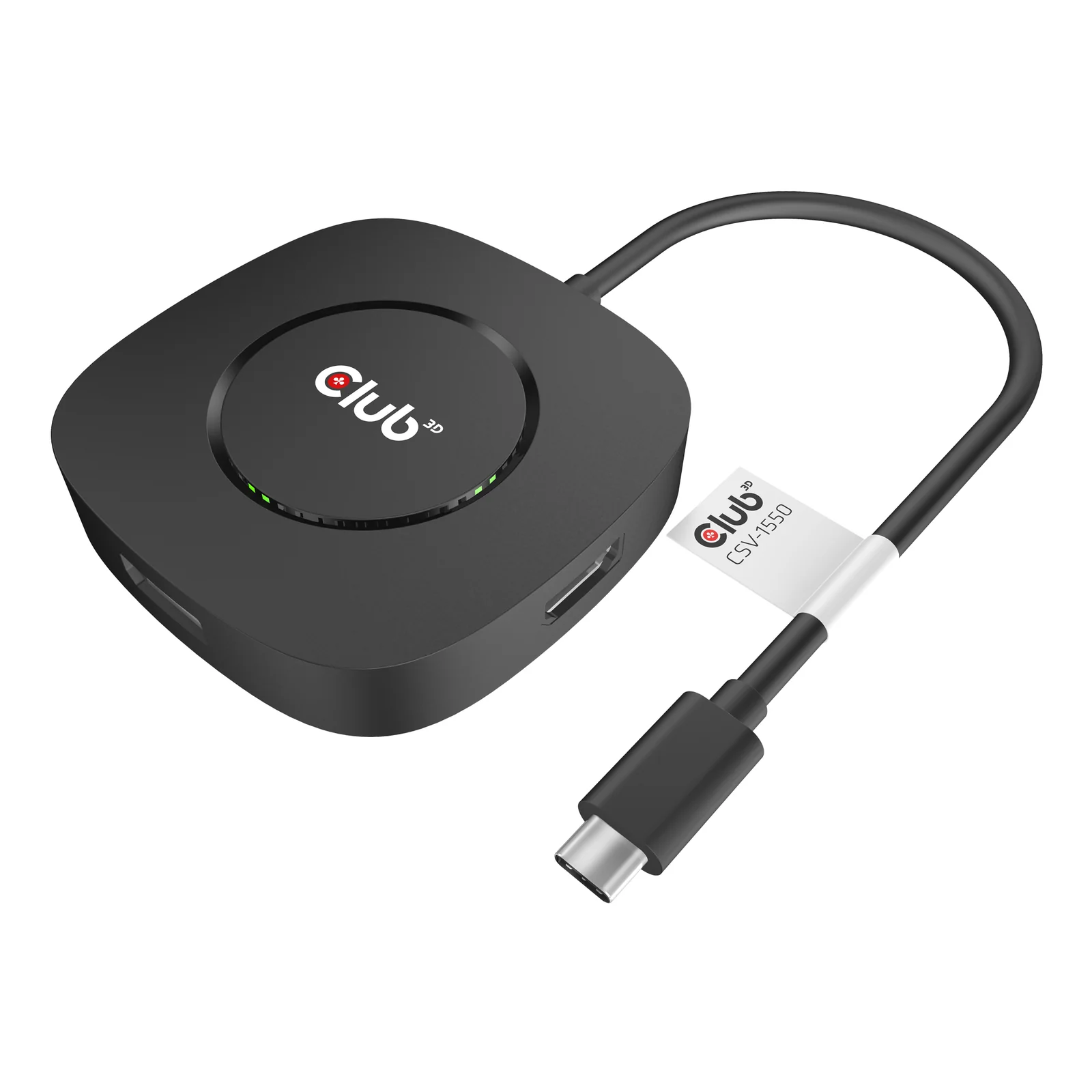 CLUB3D CSV-1550 station d'accueil Avec fil USB 3.2 Gen 1 (3.1 Gen 1) Type-C Noir