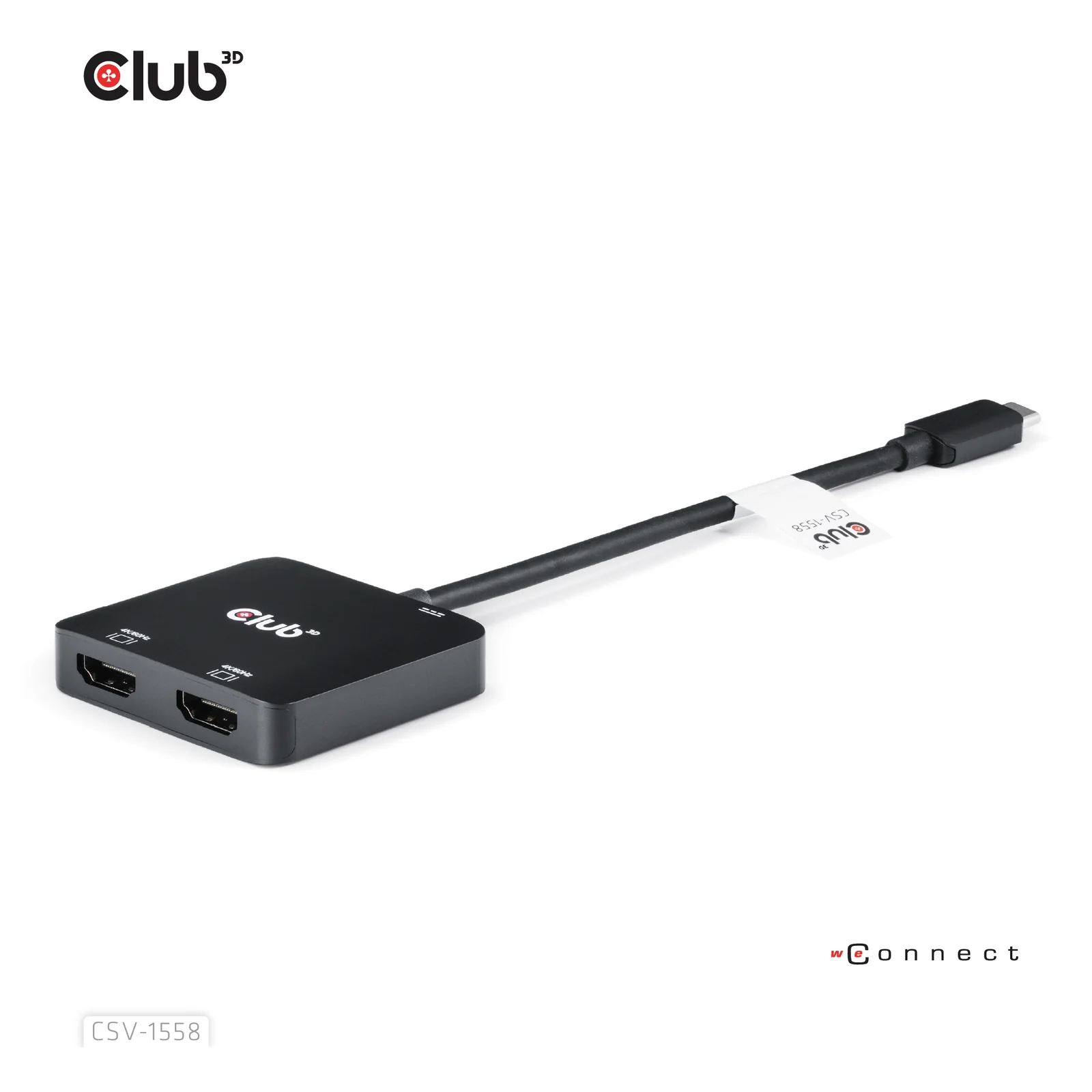 CLUB3D CSV-1558 répartiteur vidéo USB Type-C 2x HDMI