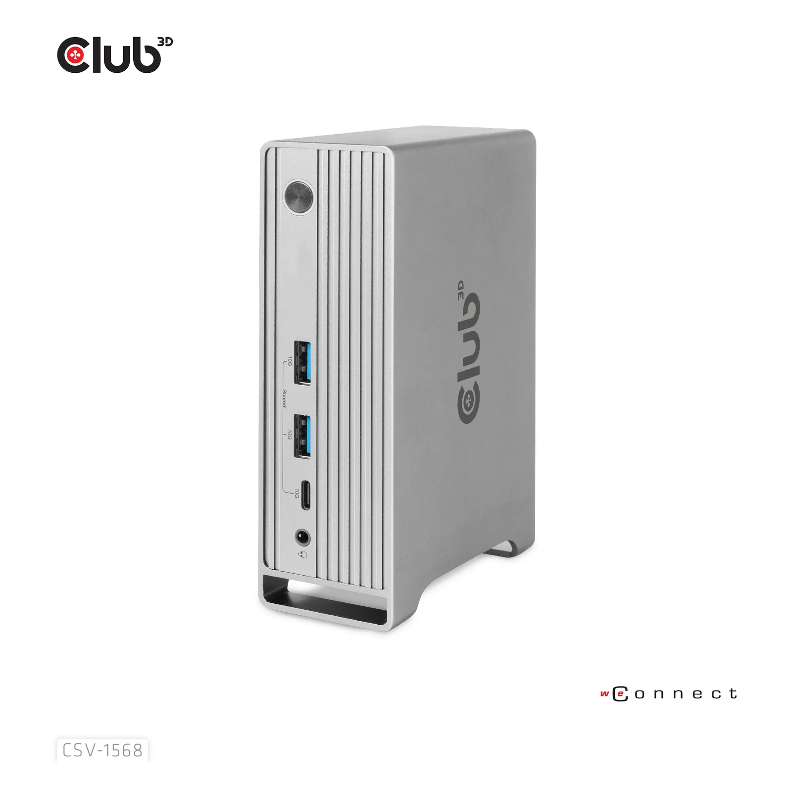CLUB3D CSV-1568 station d'accueil USB 3.2 Gen 2 (3.1 Gen 2) Type-C Métallique