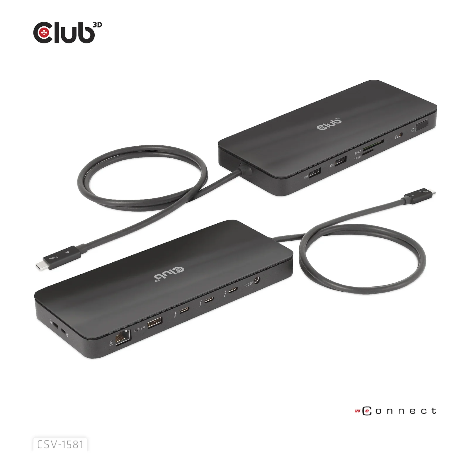 CLUB3D CSV-1581 station d'accueil Thunderbolt 4 Noir